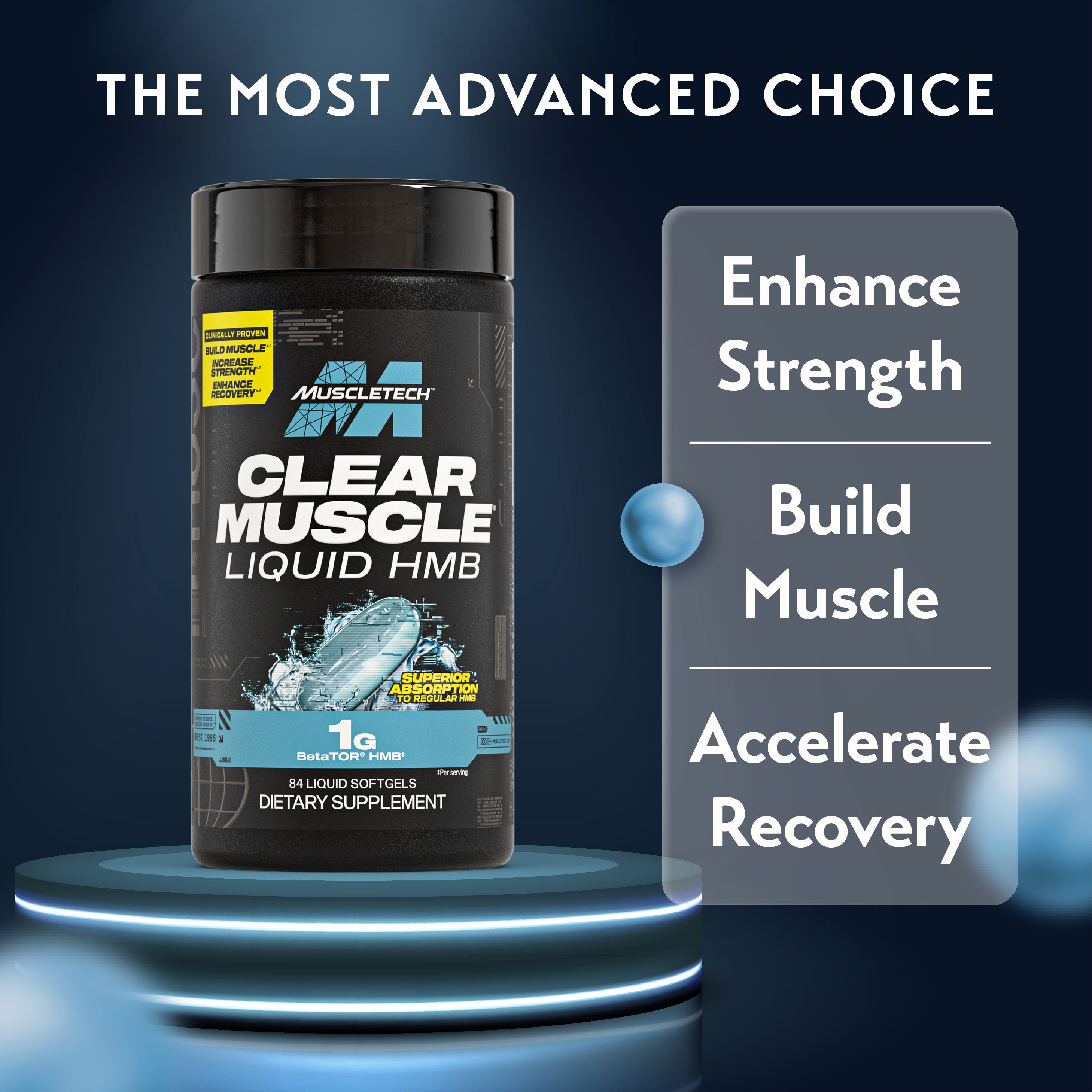 MuscleTech Clear Muscle Liquid Softgels (42s / 84s)