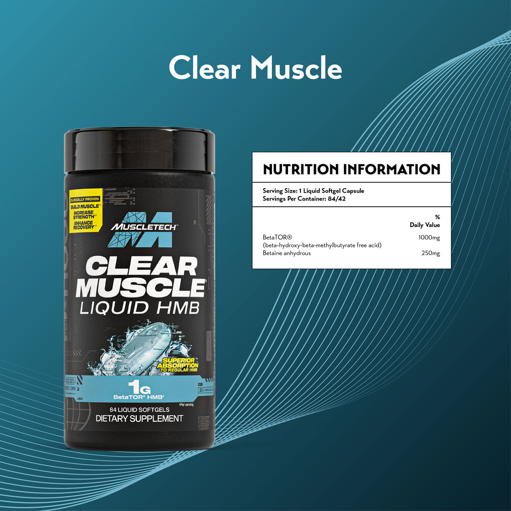 MuscleTech Clear Muscle Liquid Softgels (42s / 84s)