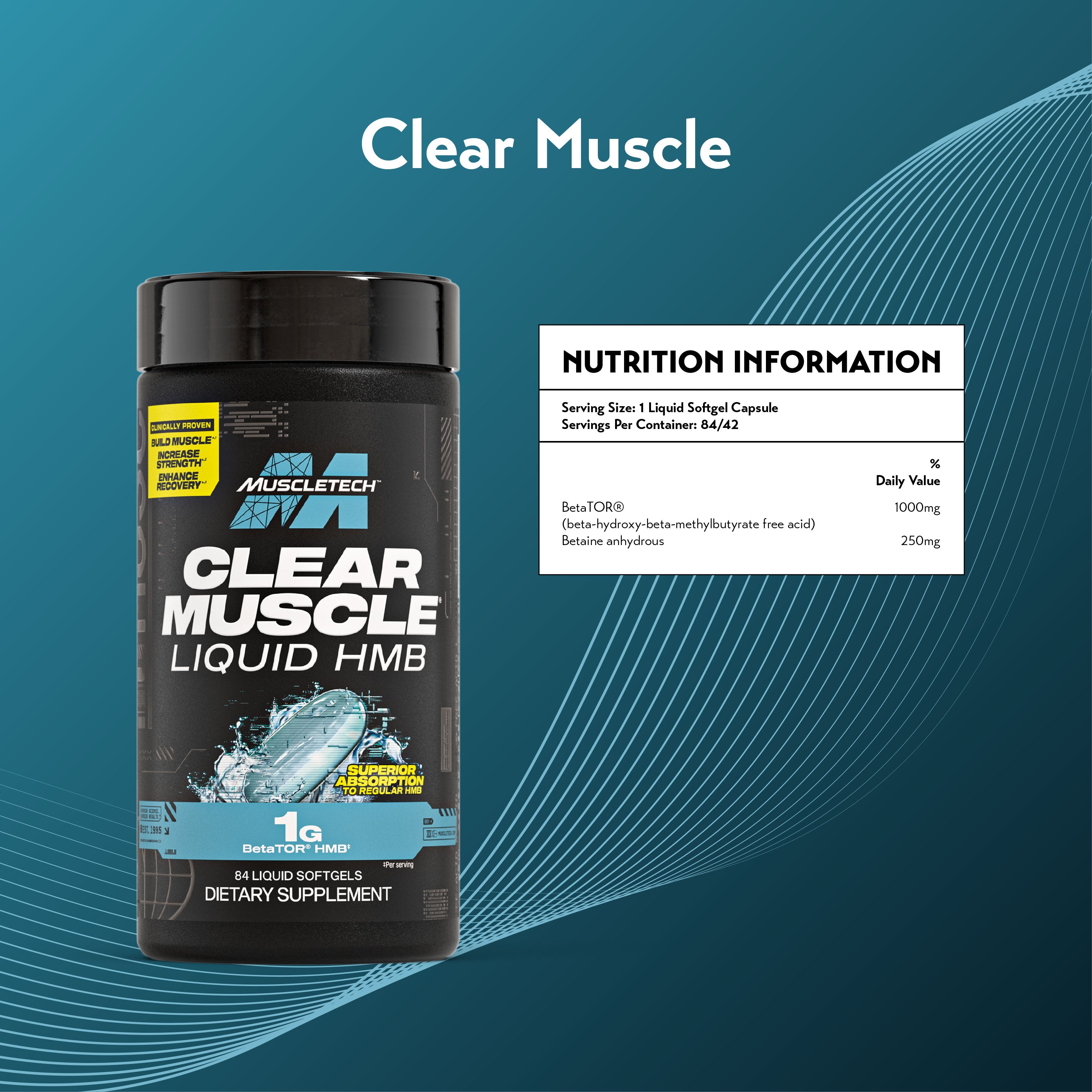MuscleTech Clear Muscle Liquid Softgels (42s / 84s)