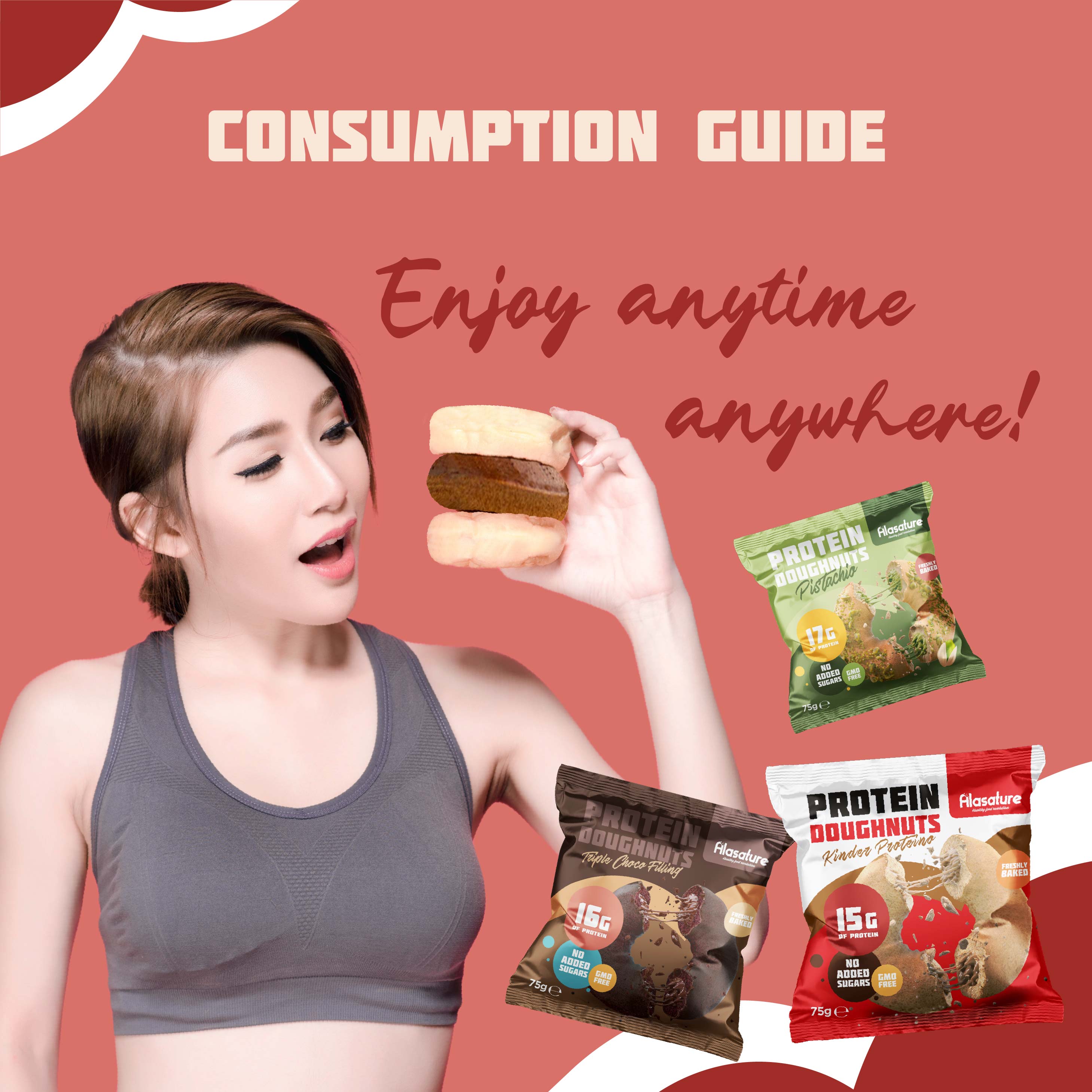 Alasature Protein Doughnuts (Box of 8)