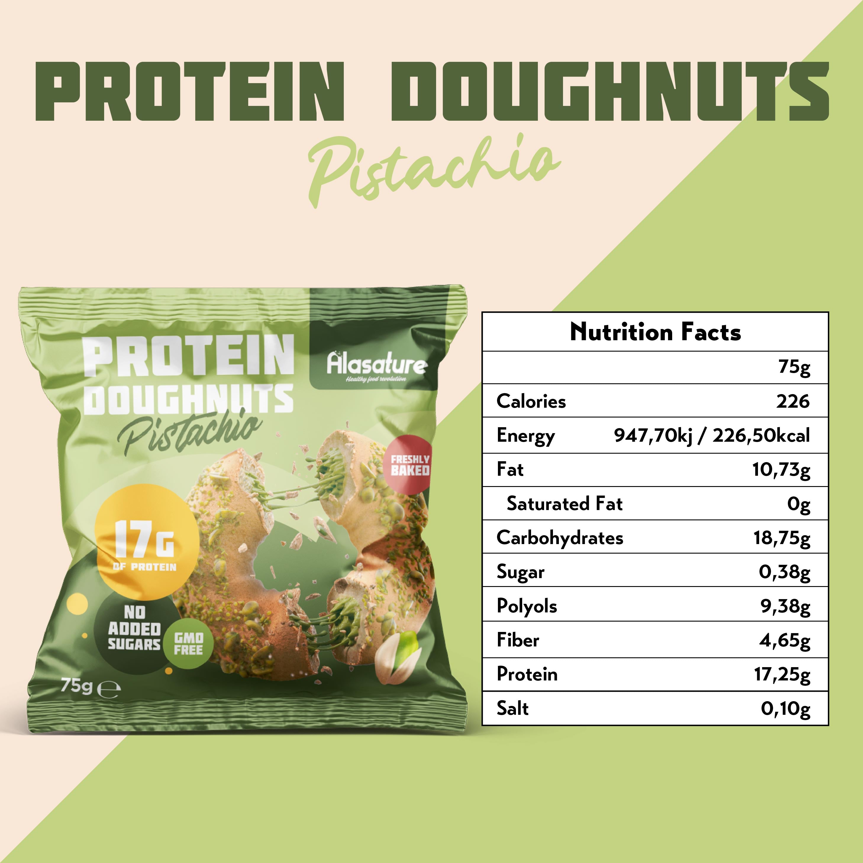 Alasature Protein Doughnuts (Box of 8)