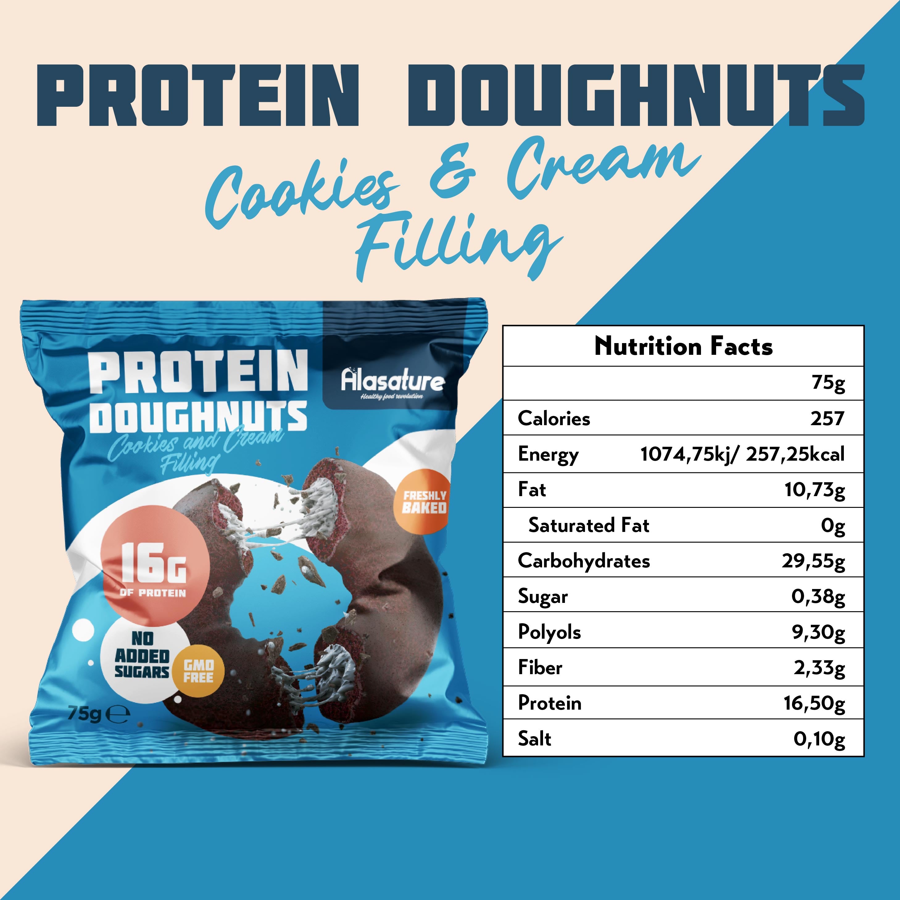 Alasature Protein Doughnuts (Box of 8)
