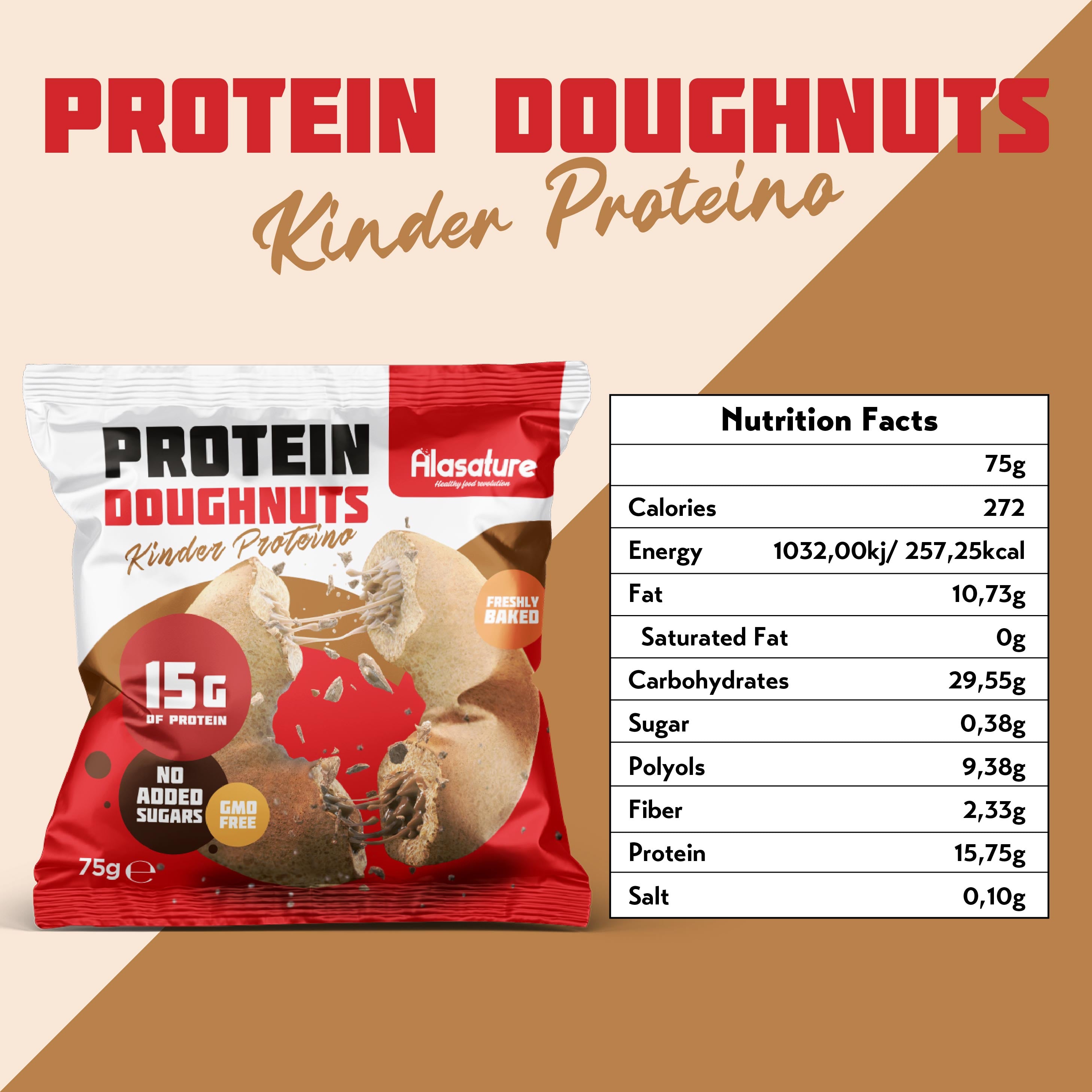 Alasature Protein Doughnuts (Box of 8)
