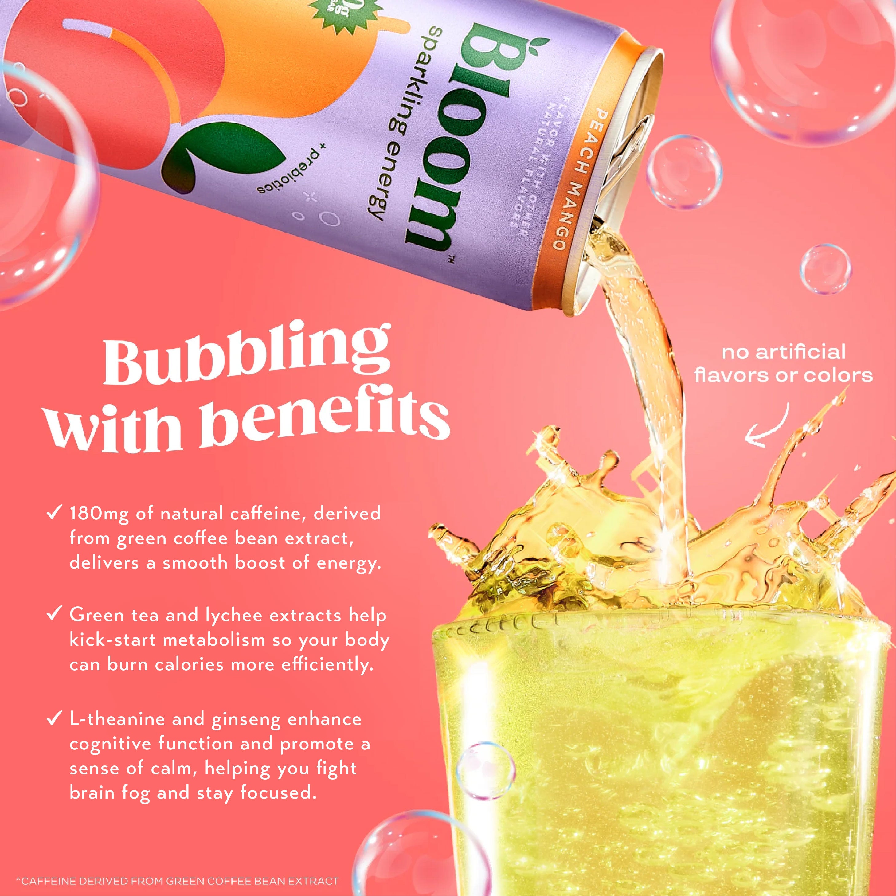 Bloom Sparkling Energy Drink 354ml (Case of 6 / 12)