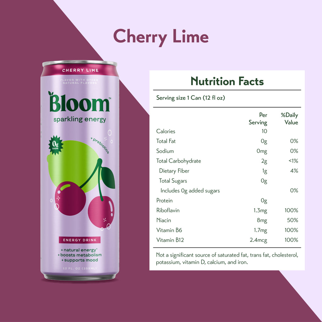 Bloom Sparkling Energy Drink 354ml (Case of 6 / 12)