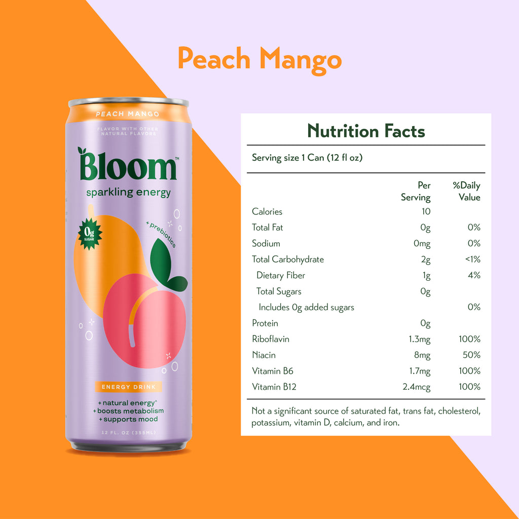 Bloom Sparkling Energy Drink 354ml (Case of 6 / 12)