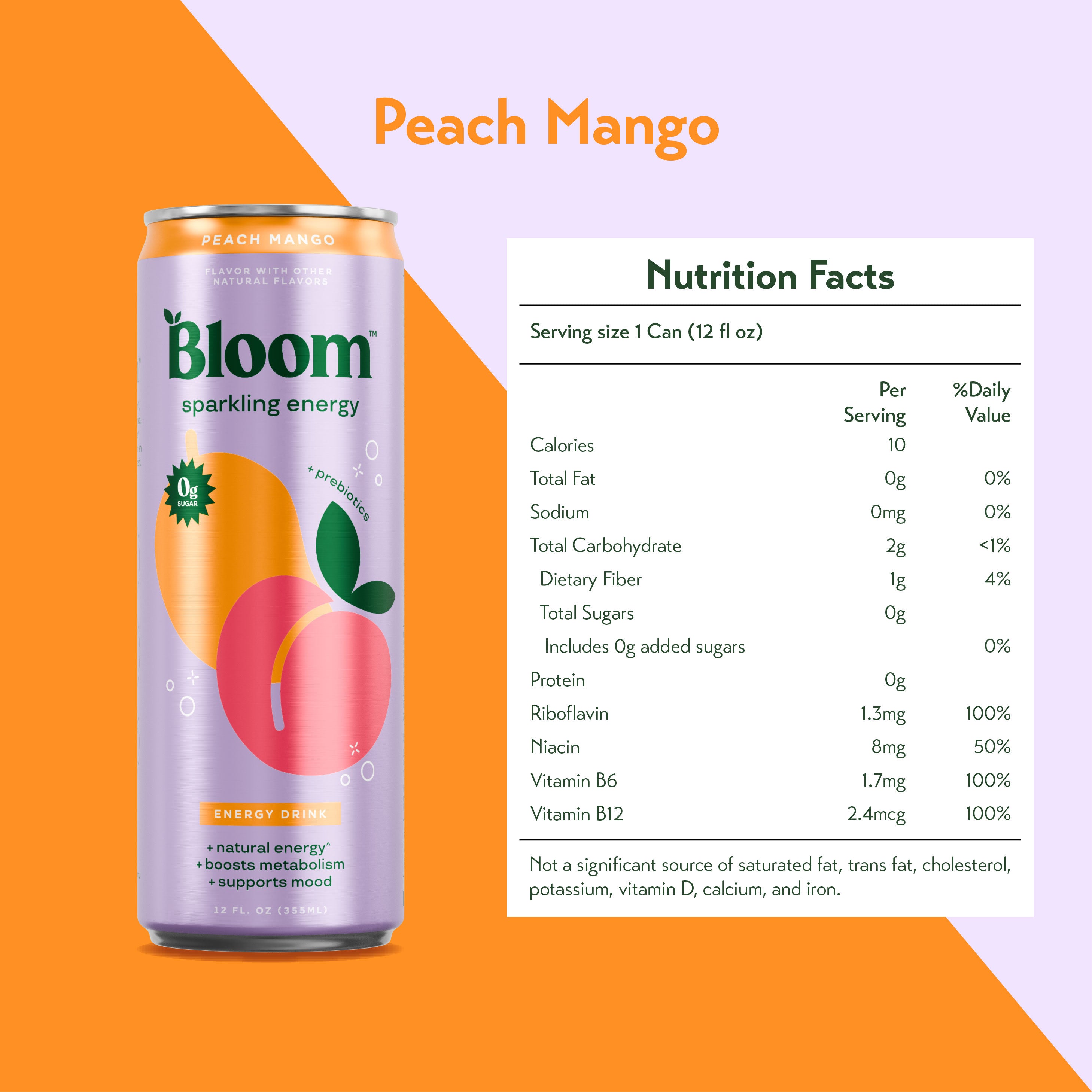 Bloom Sparkling Energy Drink 354ml (Case of 6 / 12)