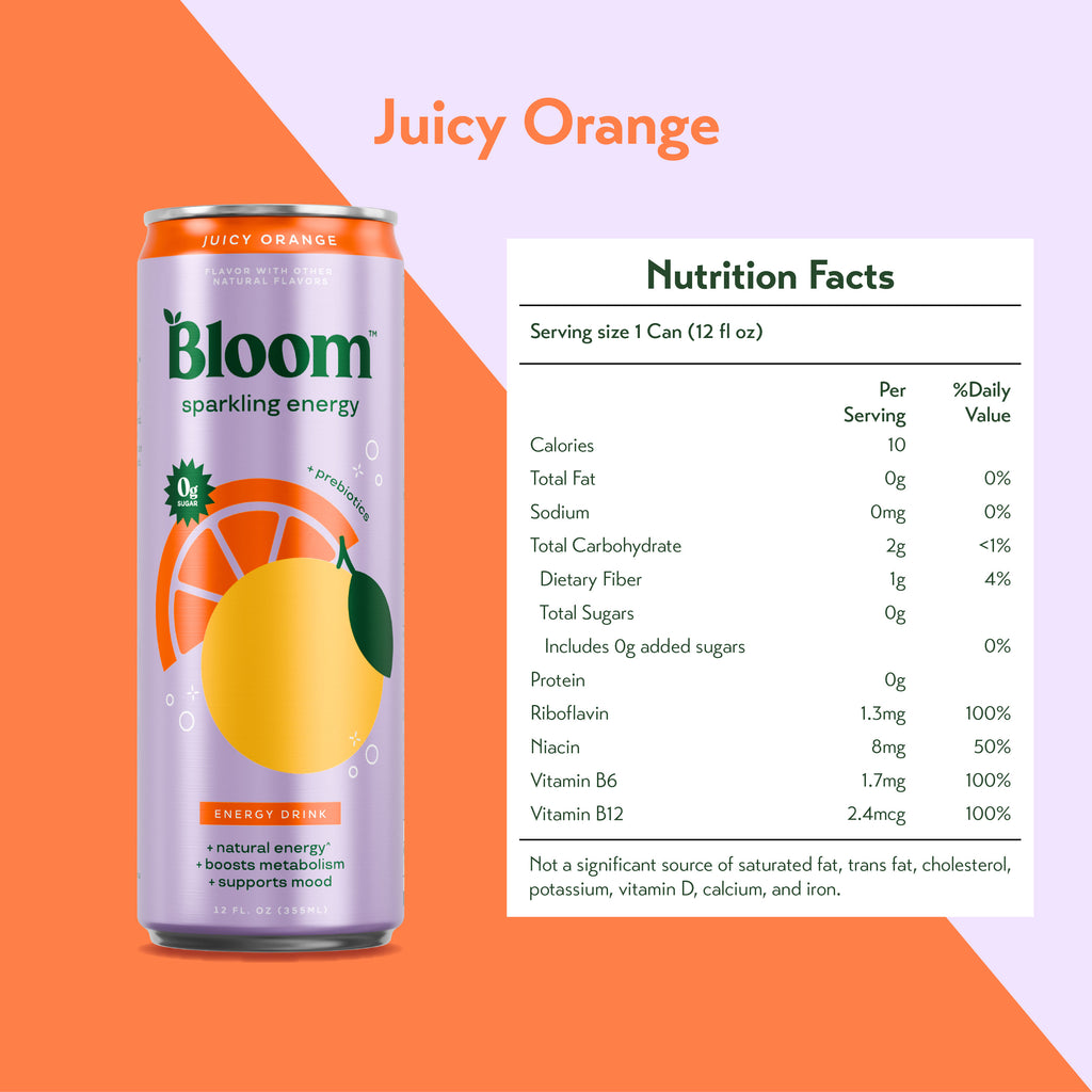 Bloom Sparkling Energy Drink 354ml (Case of 6 / 12)