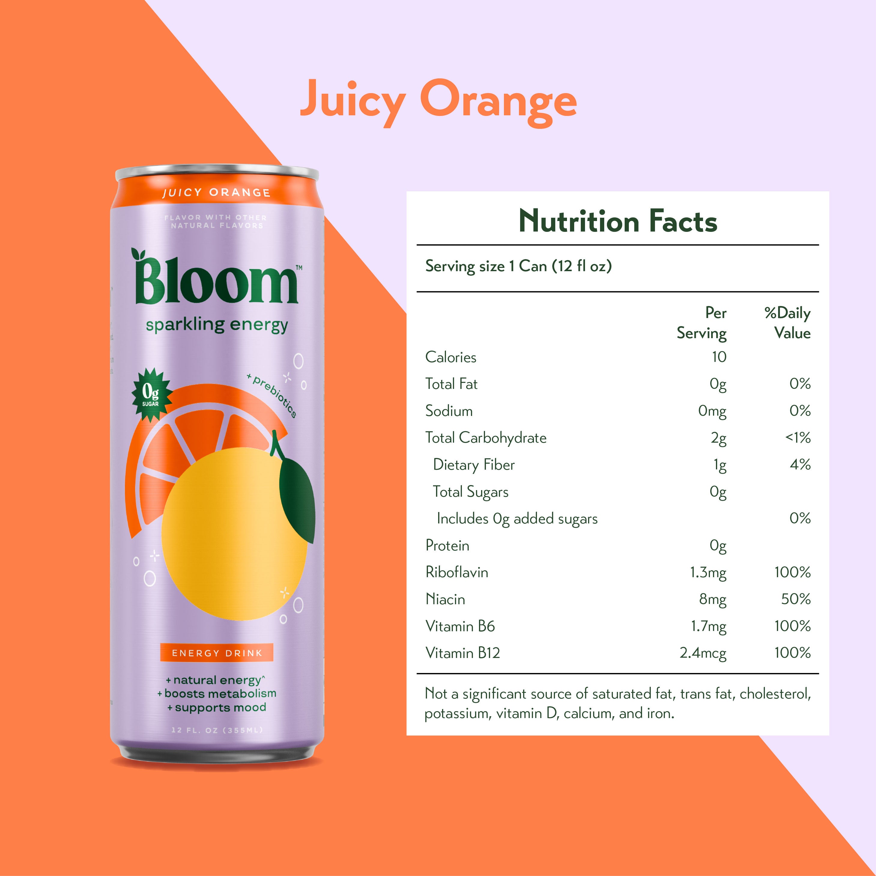 Bloom Sparkling Energy Drink 354ml (Case of 6 / 12)