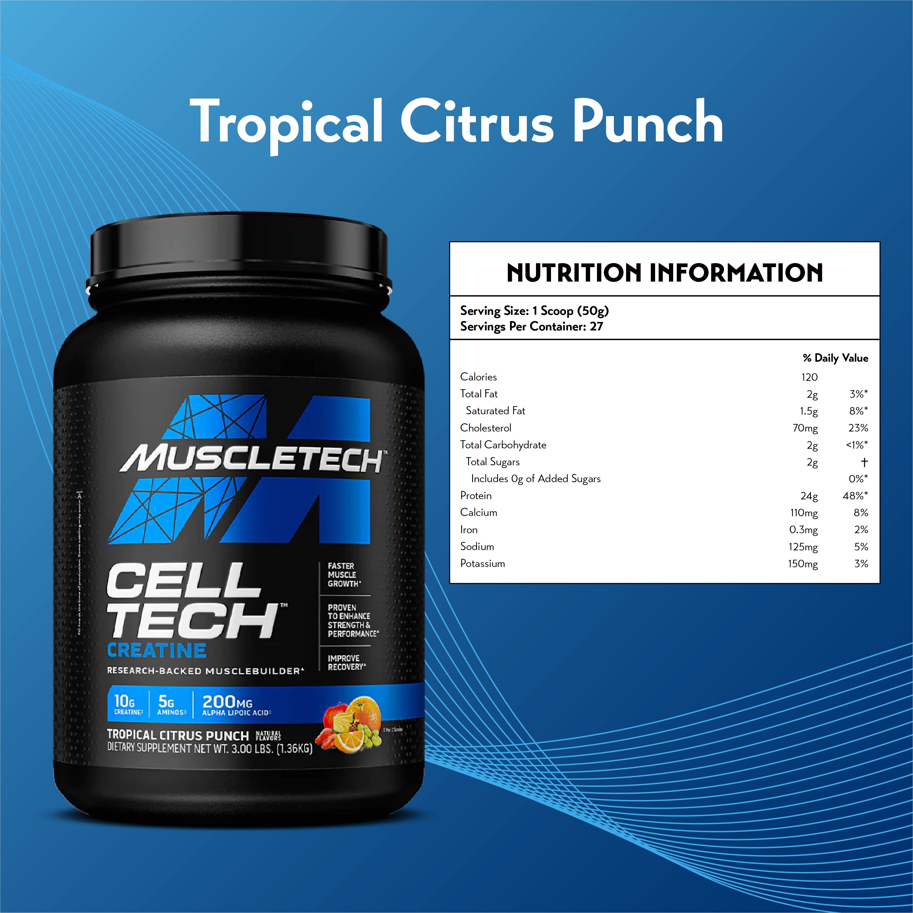 MuscleTech Cell Tech Creatine (3lbs - 27 Servings)