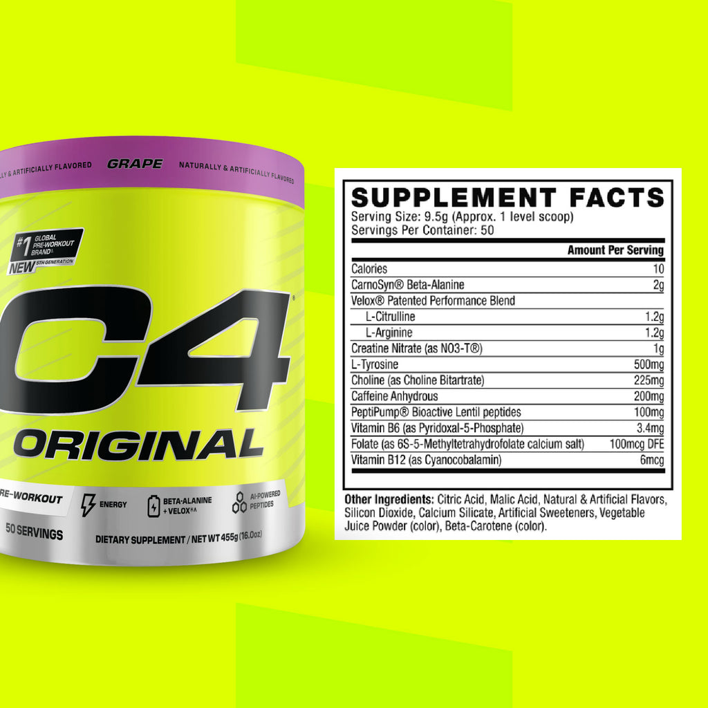 Cellucor C4 Original Pre Workout Powder (50 servings)