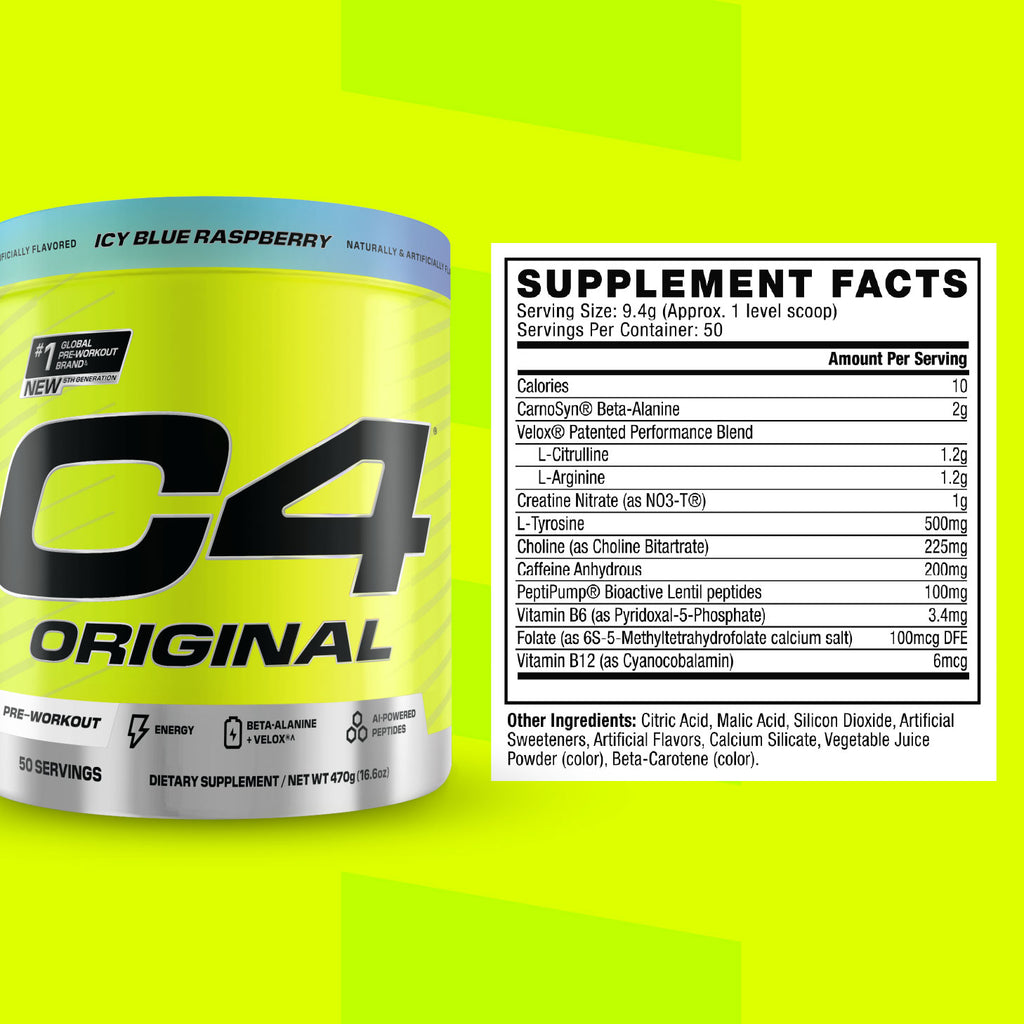 Cellucor C4 Original Pre Workout Powder (50 servings)