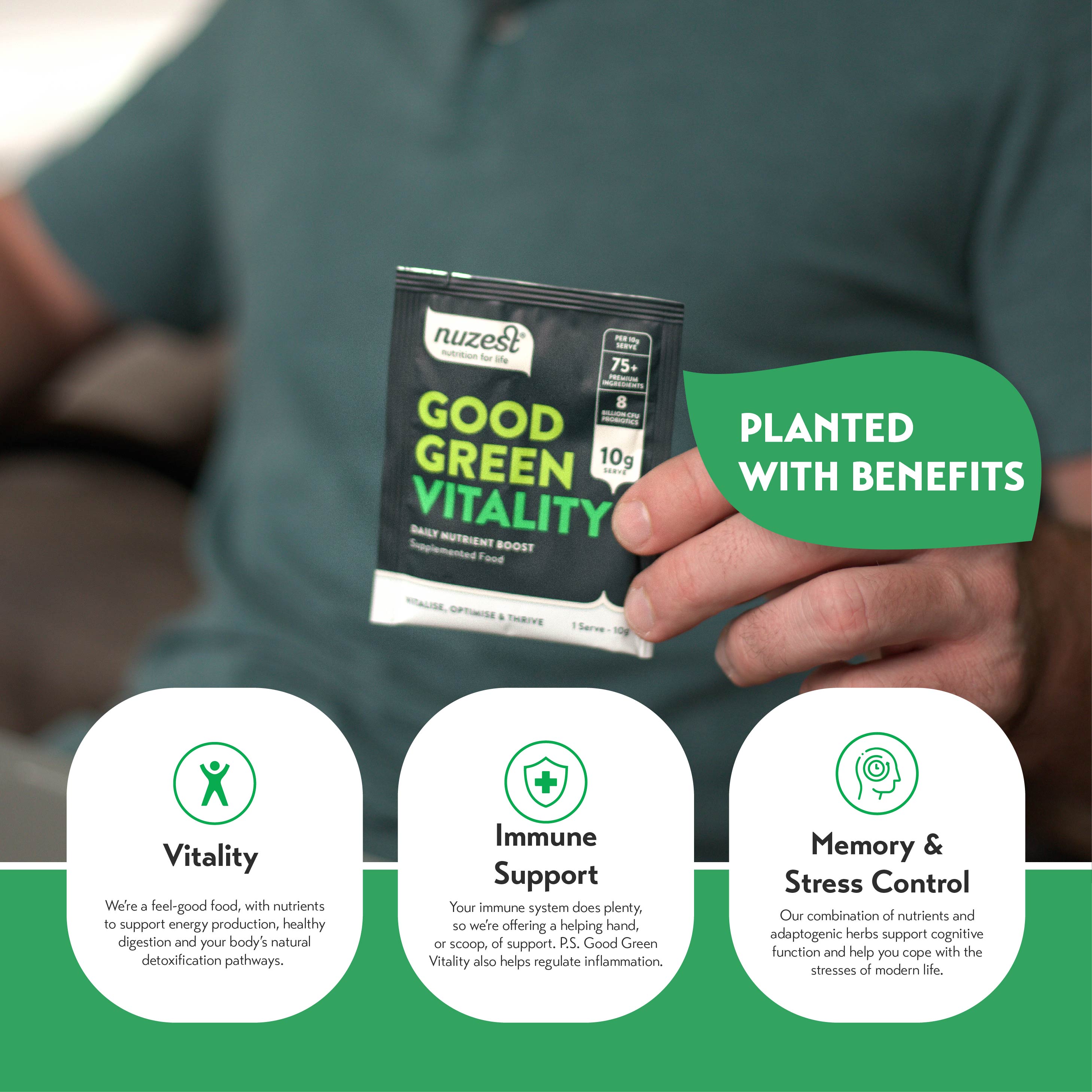 Nuzest Good Green Vitality (10g)