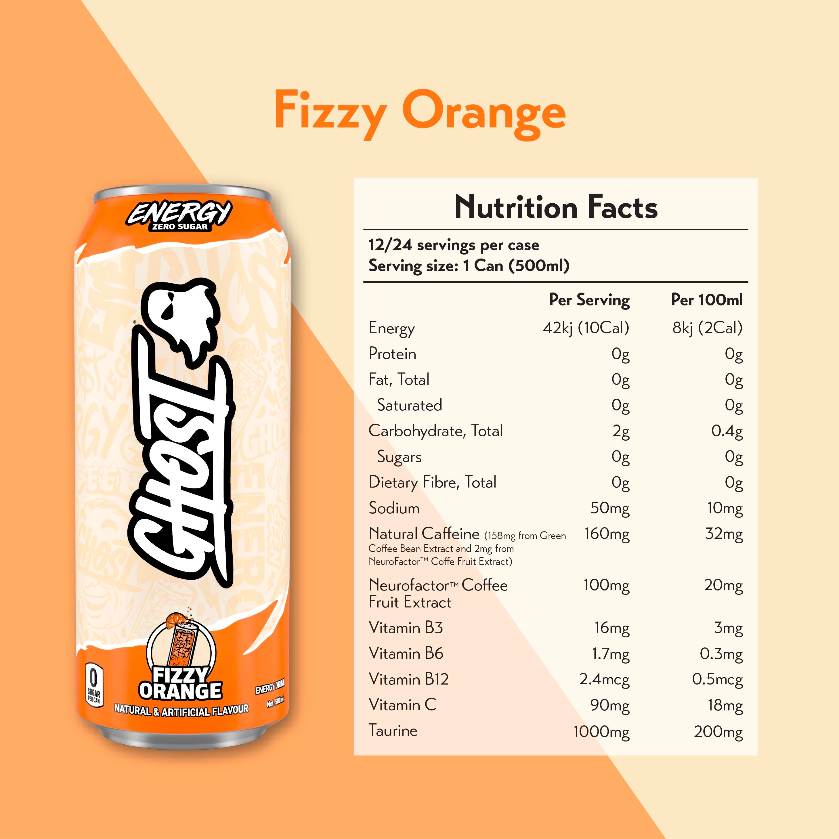 Ghost Energy Drink 16fl oz (Case of 6/12)