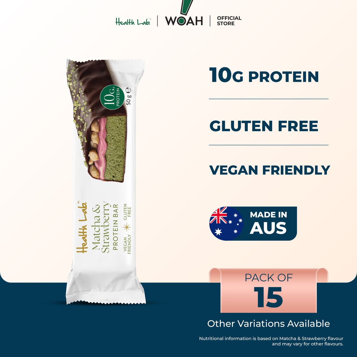 Health Lab Protein Bar 50g x 15s