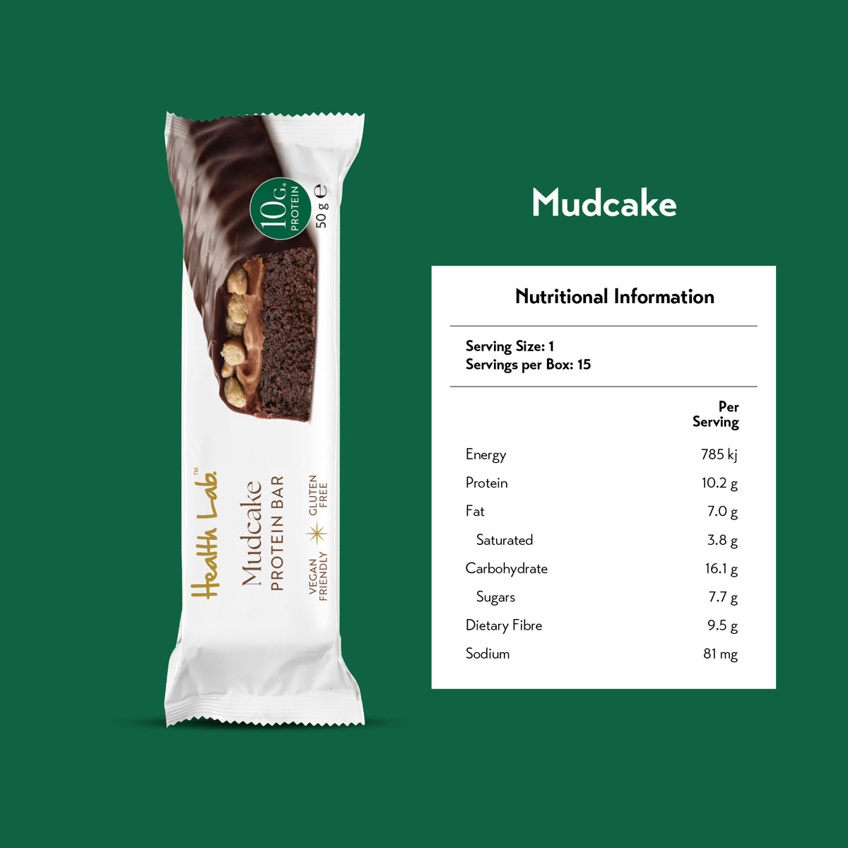 Health Lab Protein Bar 50g x 15s