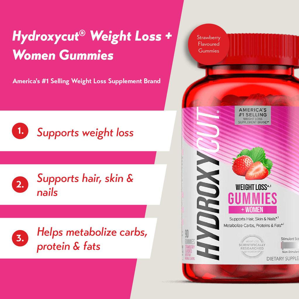 Hydroxycut Weight Loss + Women Gummies (90 servings)