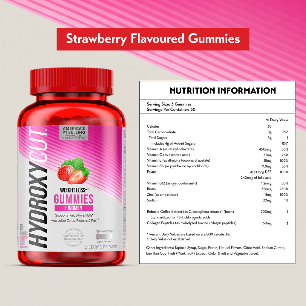 Hydroxycut Weight Loss + Women Gummies (90 servings)