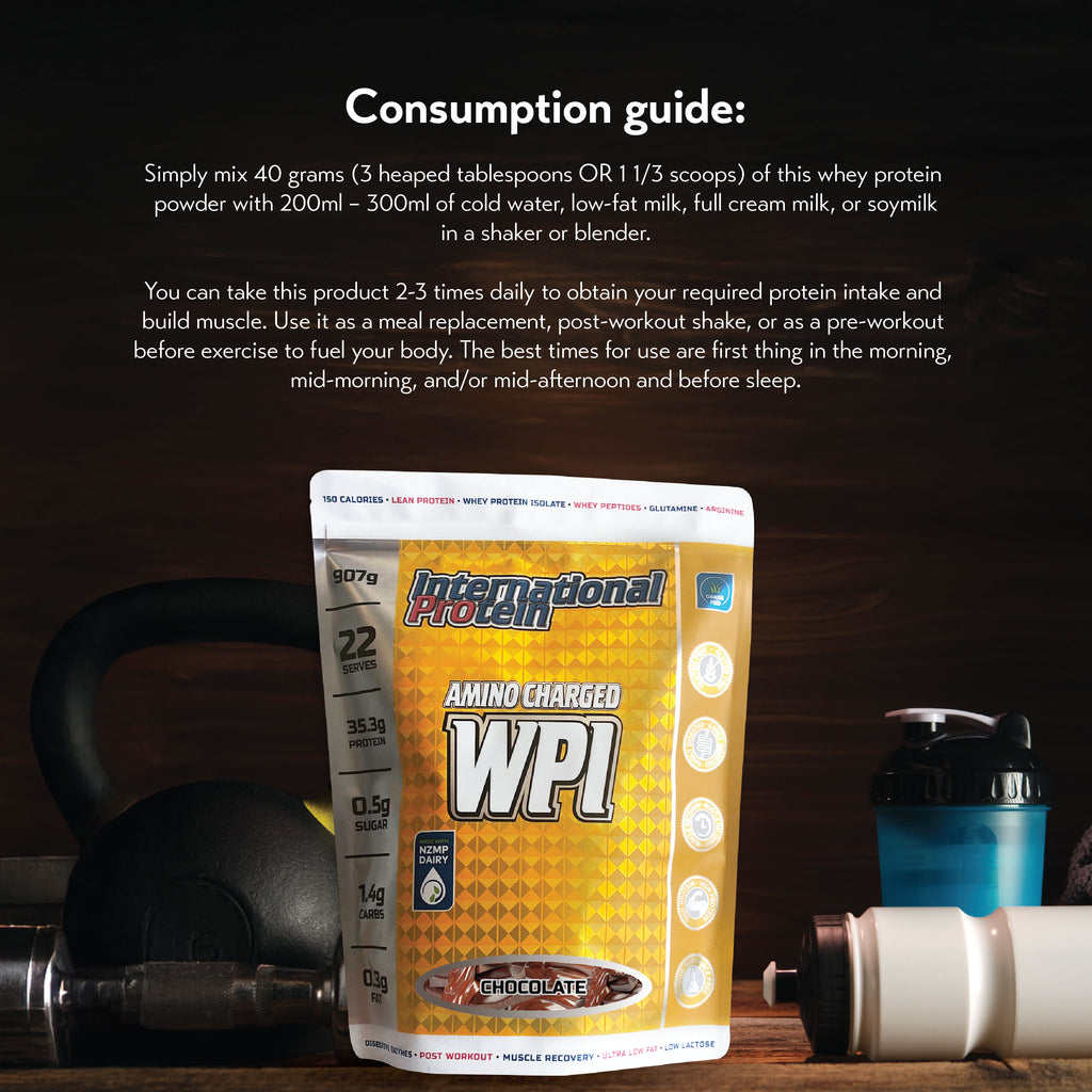 International Protein Amino Charged WPI (907g)