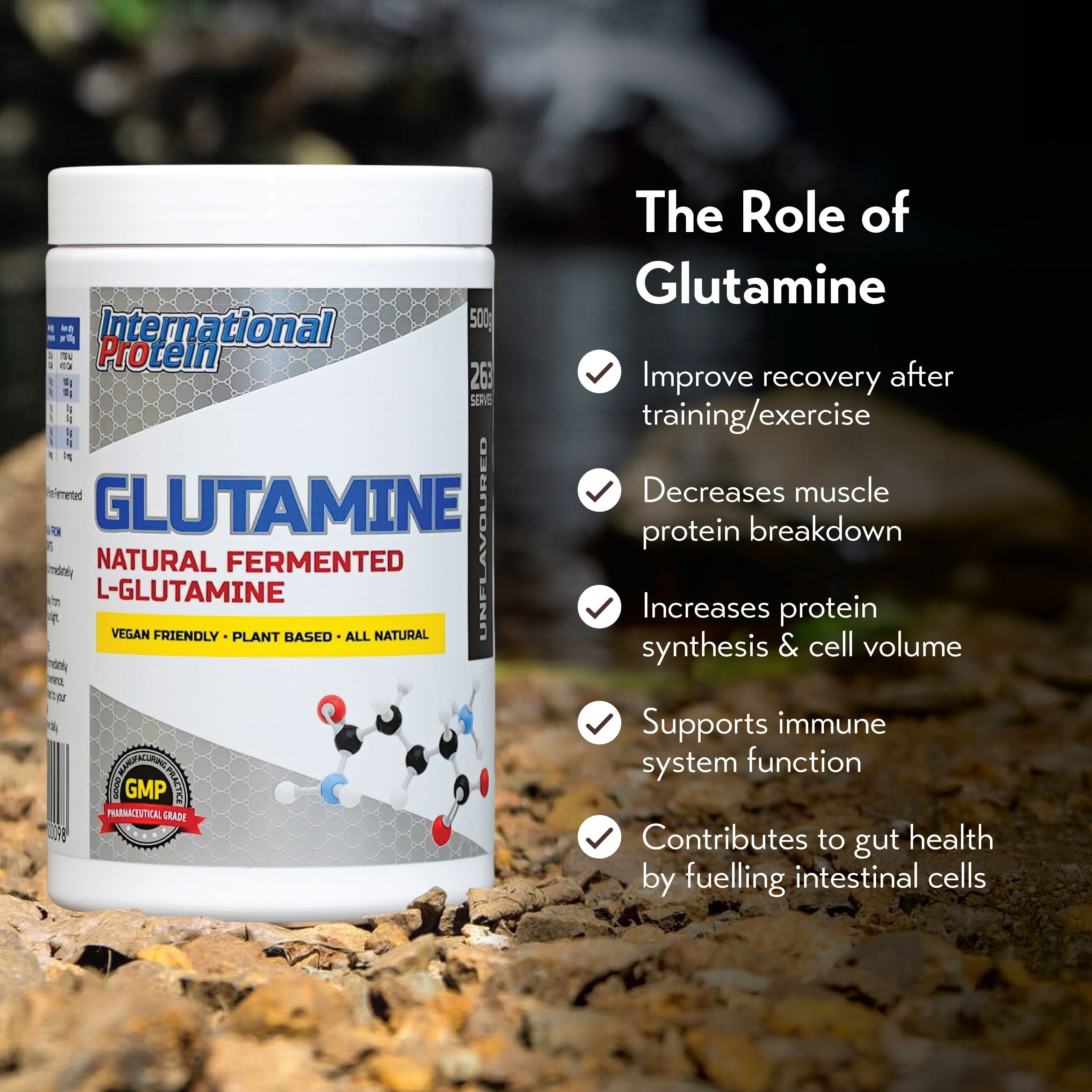 International Protein Glutamine (500g)
