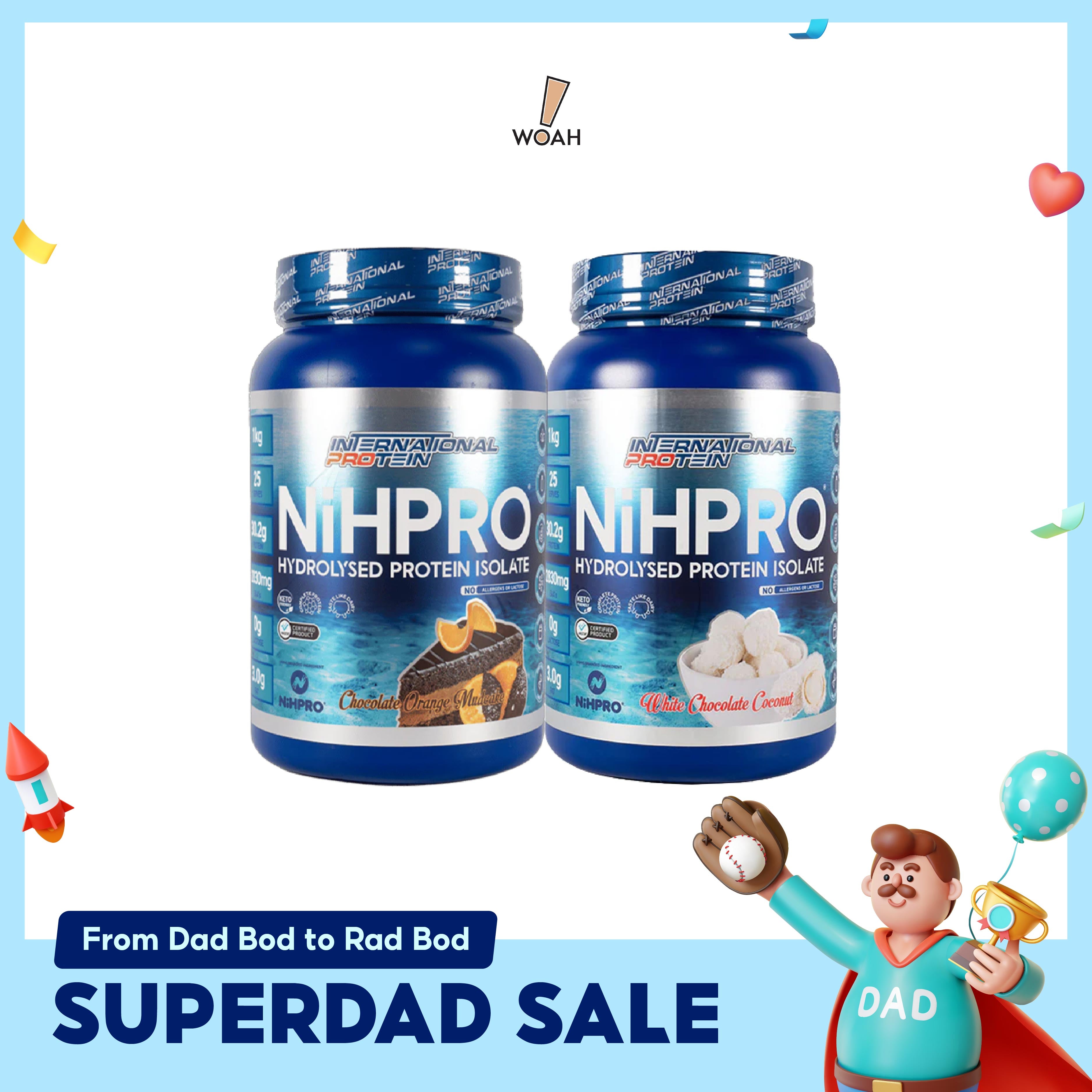 [SUPERDAD SALE] International Protein NiHPRO Hydrolysed Protein Isolate 1kg