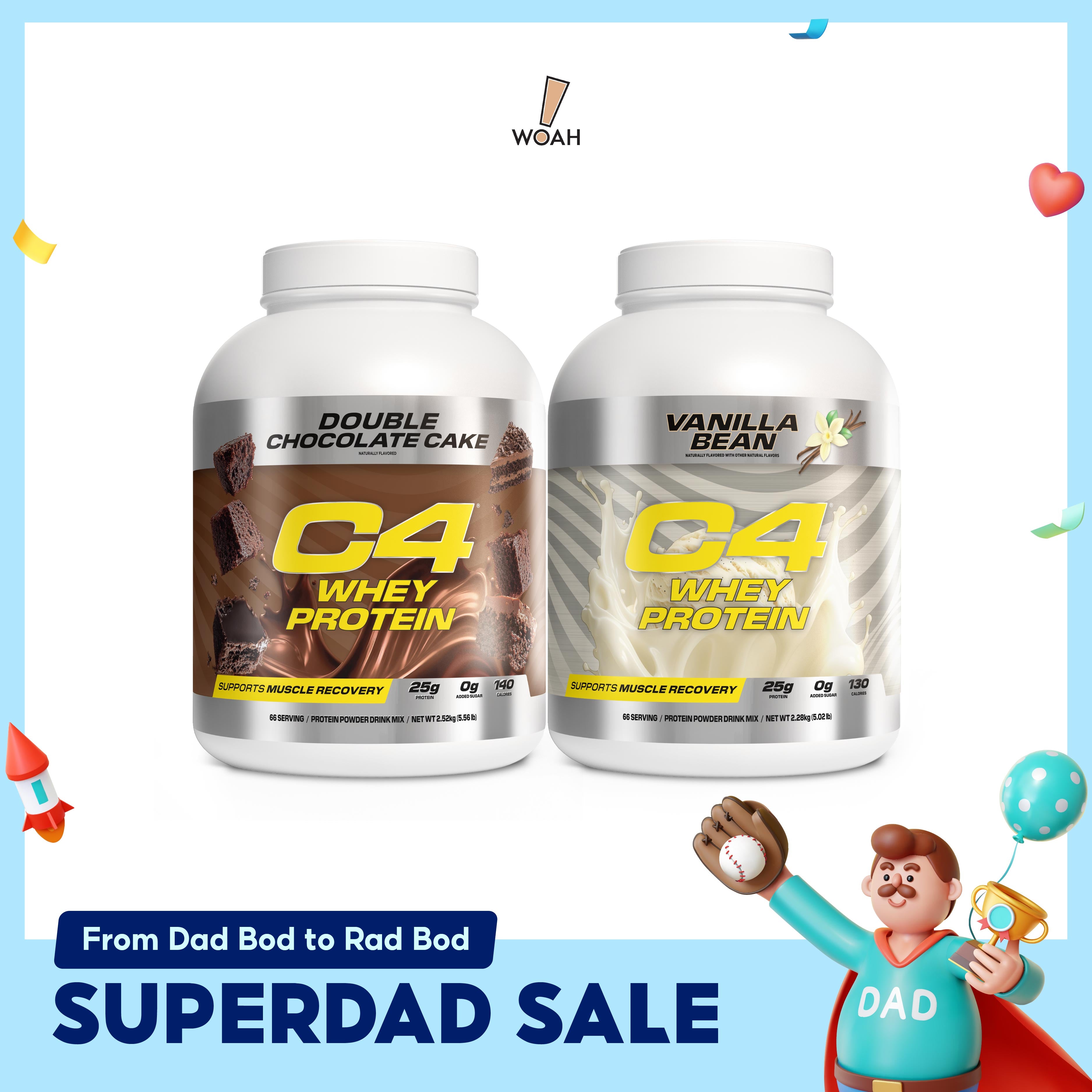 [SUPERDAD SALE] Cellucor C4 Whey Protein Powder 2.28kg - 66 servings
