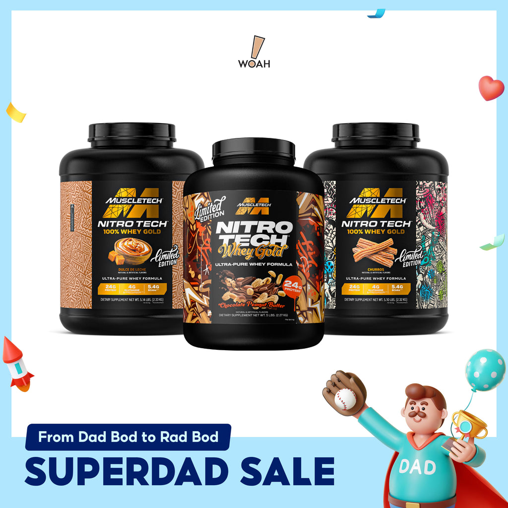 [SUPERDAD SALE]  MuscleTech NitroTech 100% Whey Gold (5lbs)