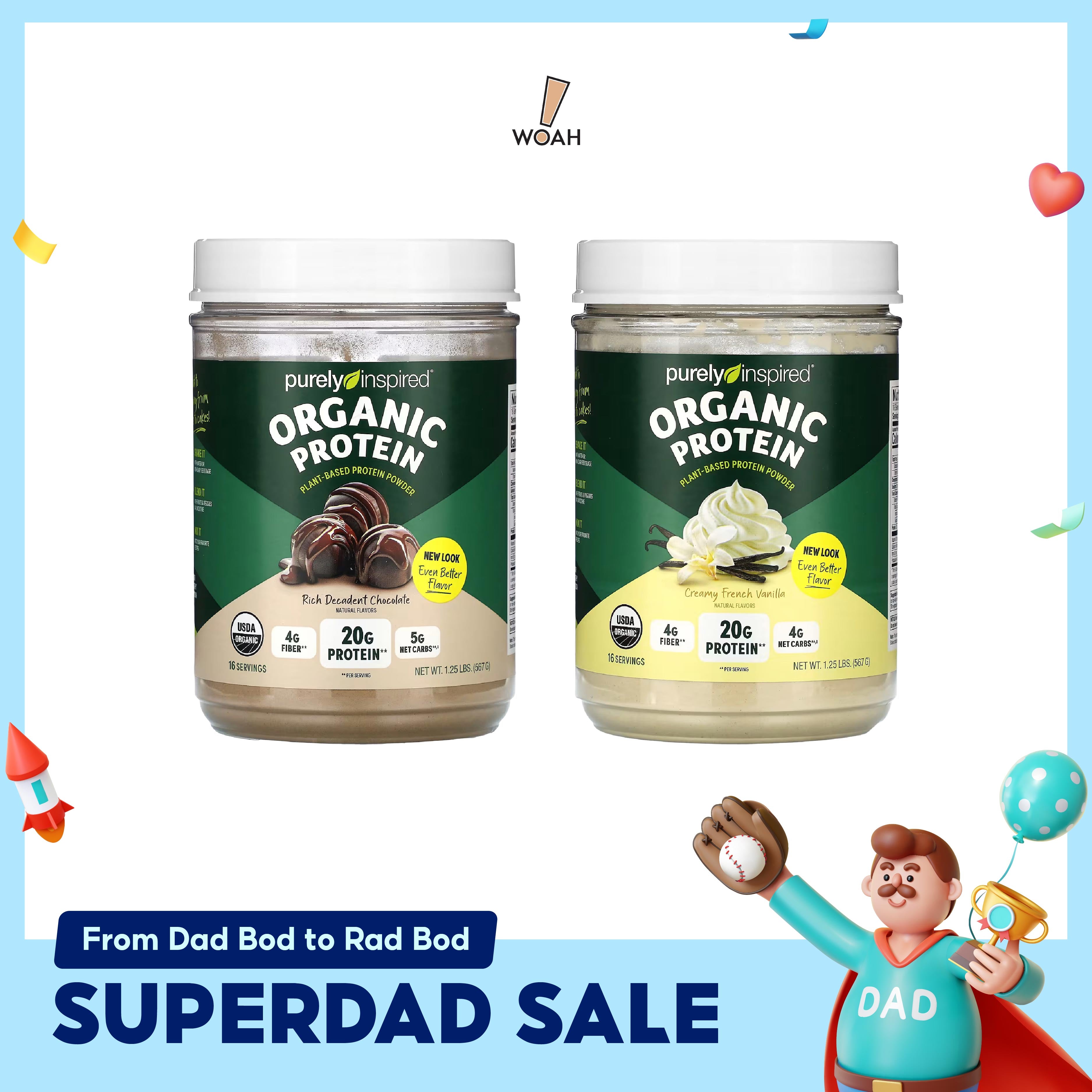 [SUPERDAD SALE] Purely Inspired Organic Protein 1.25lbs (16 servings)