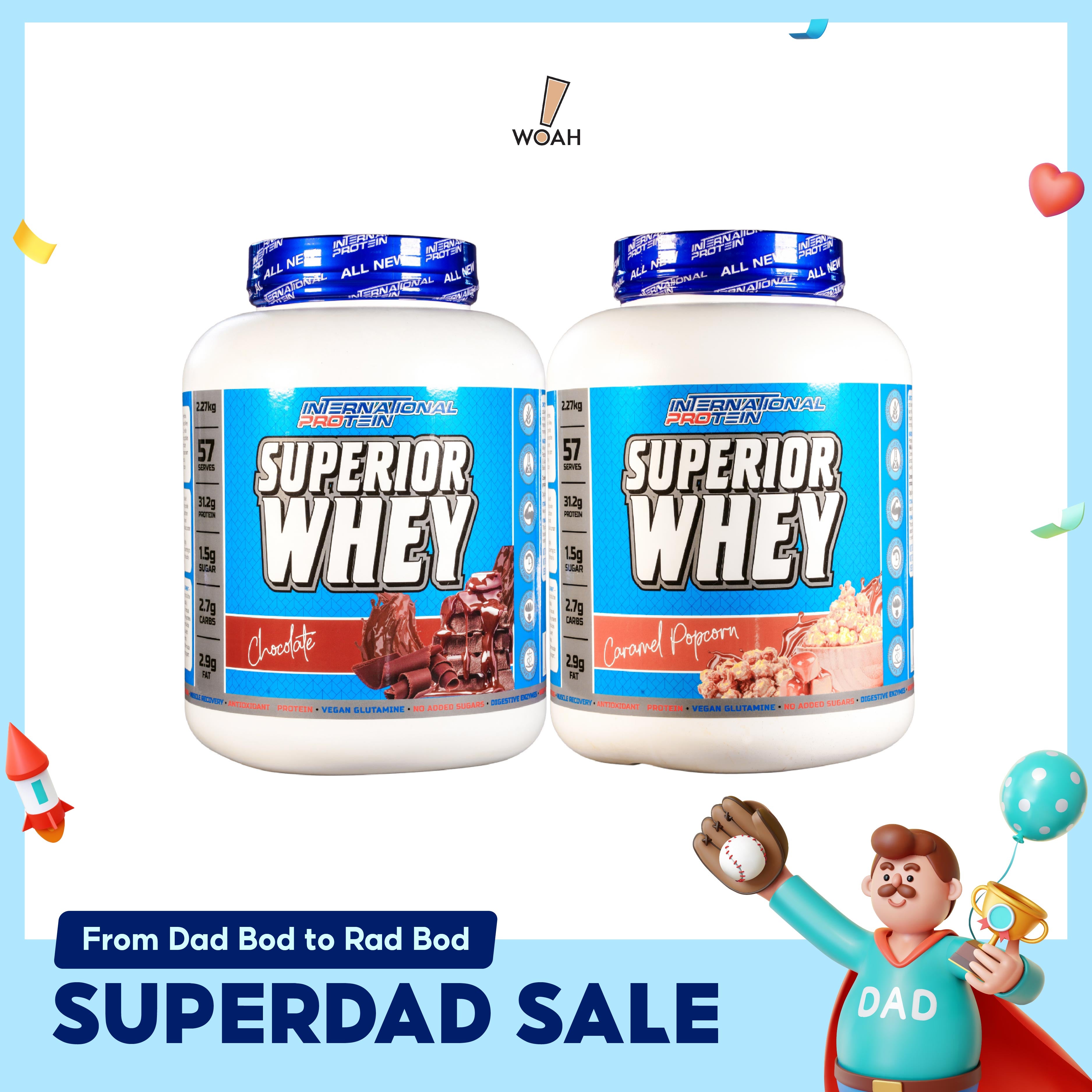 [SUPERDAD SALE] International Protein Superior Whey (2.27kg)