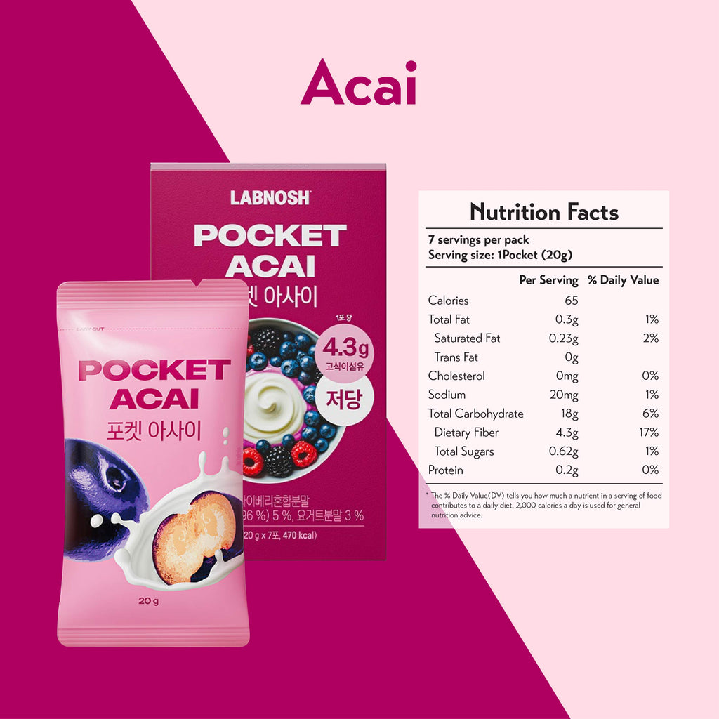 Labnosh Pocket Acai 20g (Pack of 7)