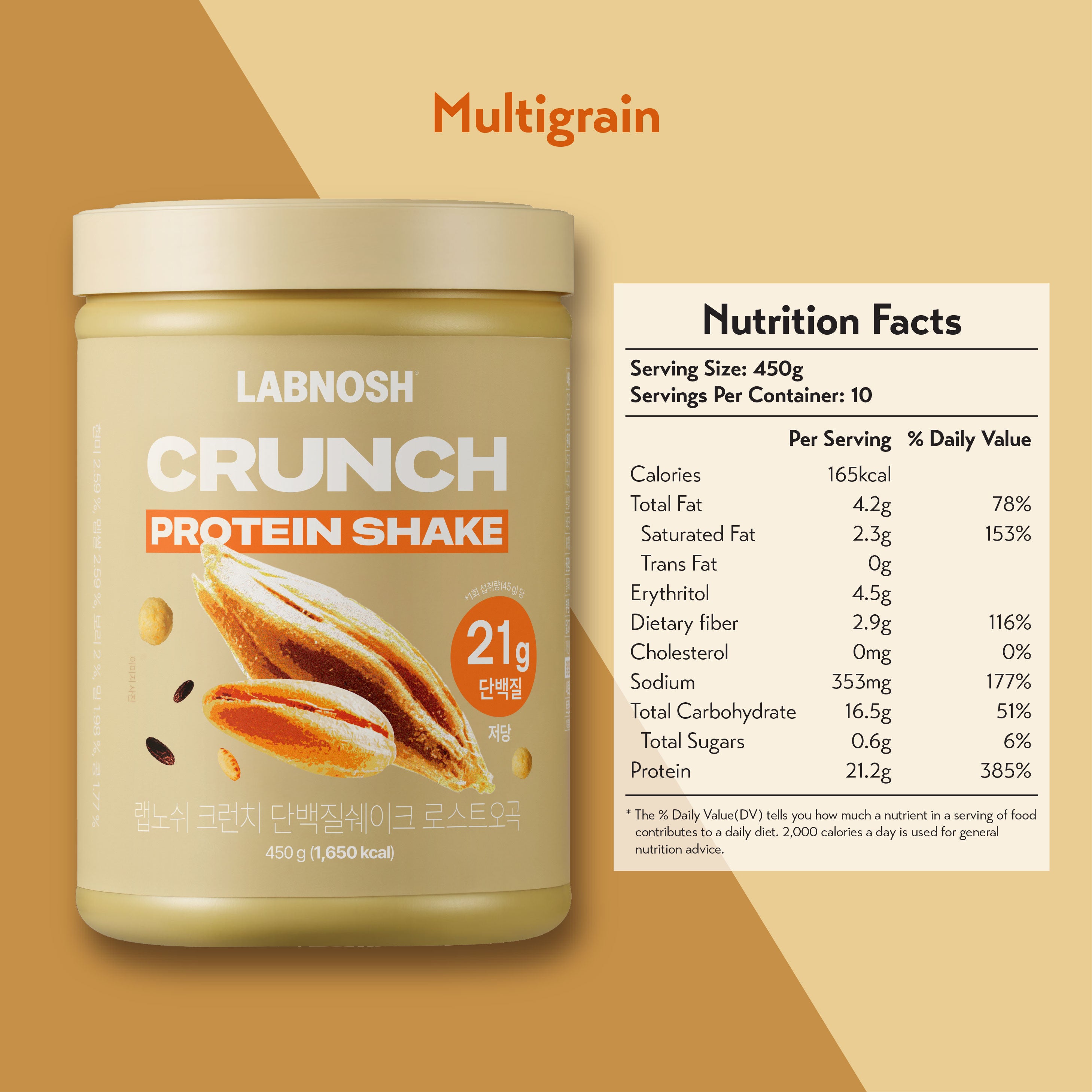 Labnosh Crunch Protein Powder 450g
