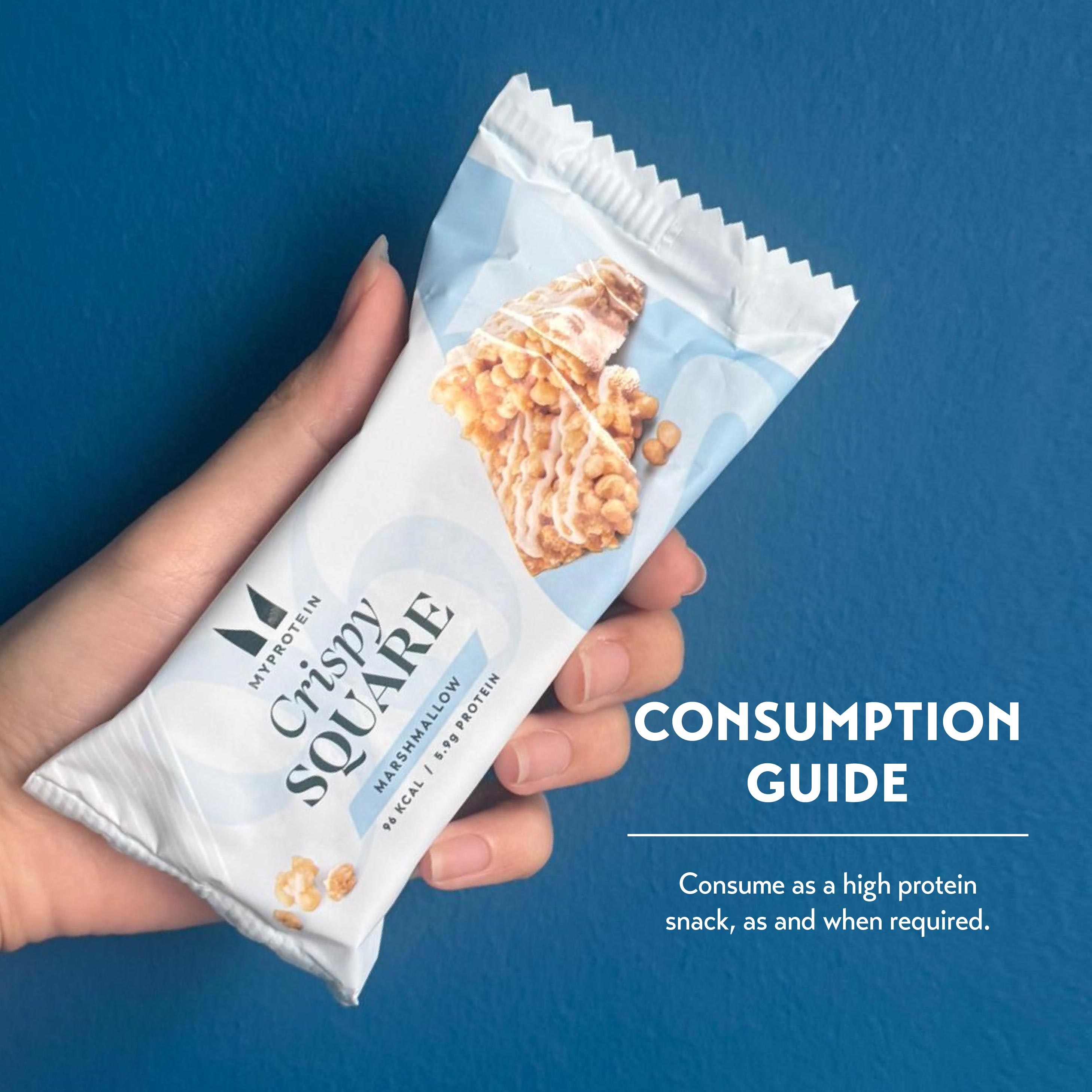 MyProtein Crispy Square Protein Snack 30g (Box of 12) - Marshmallow