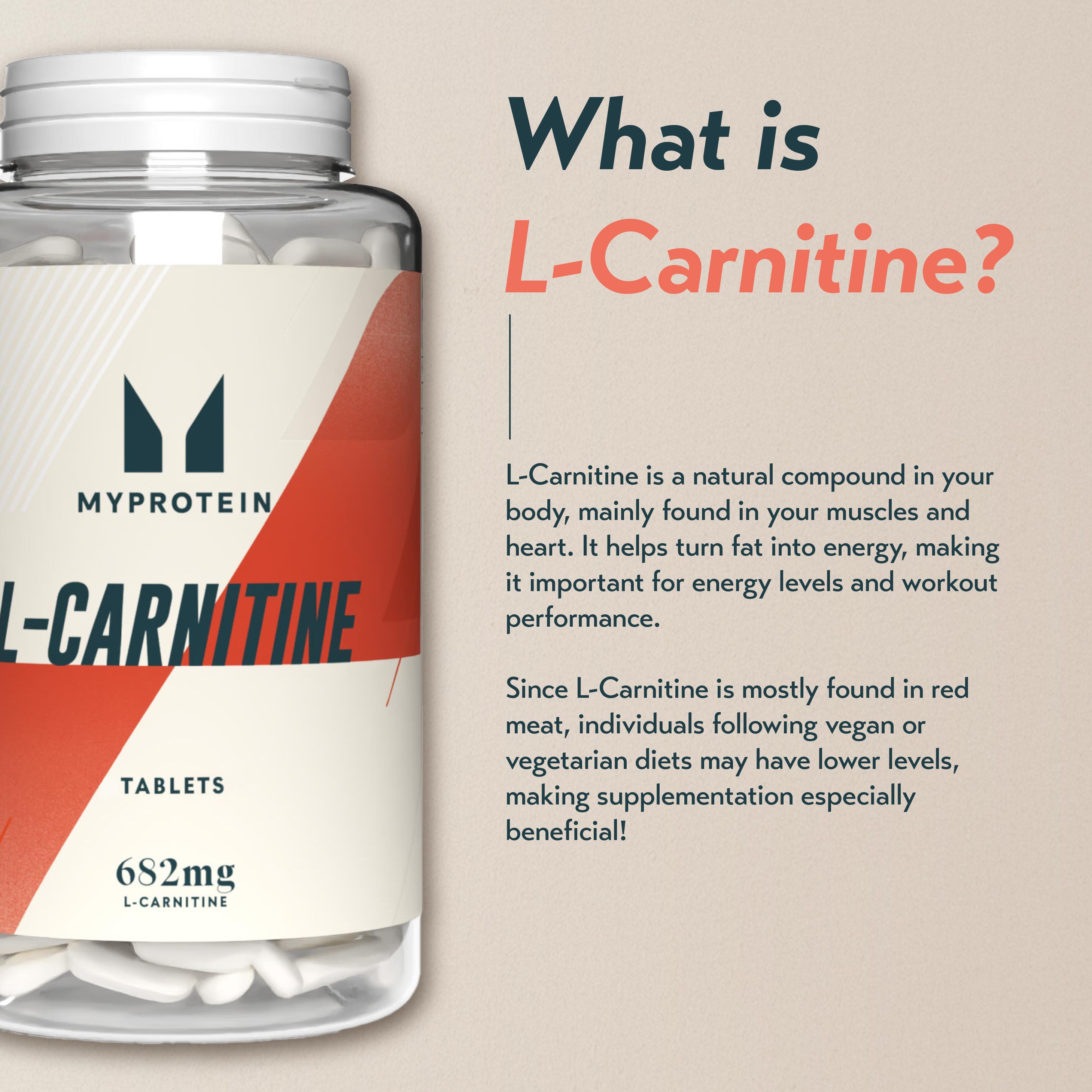 MyProtein L-Carnitine Tablets (180 Tablets)