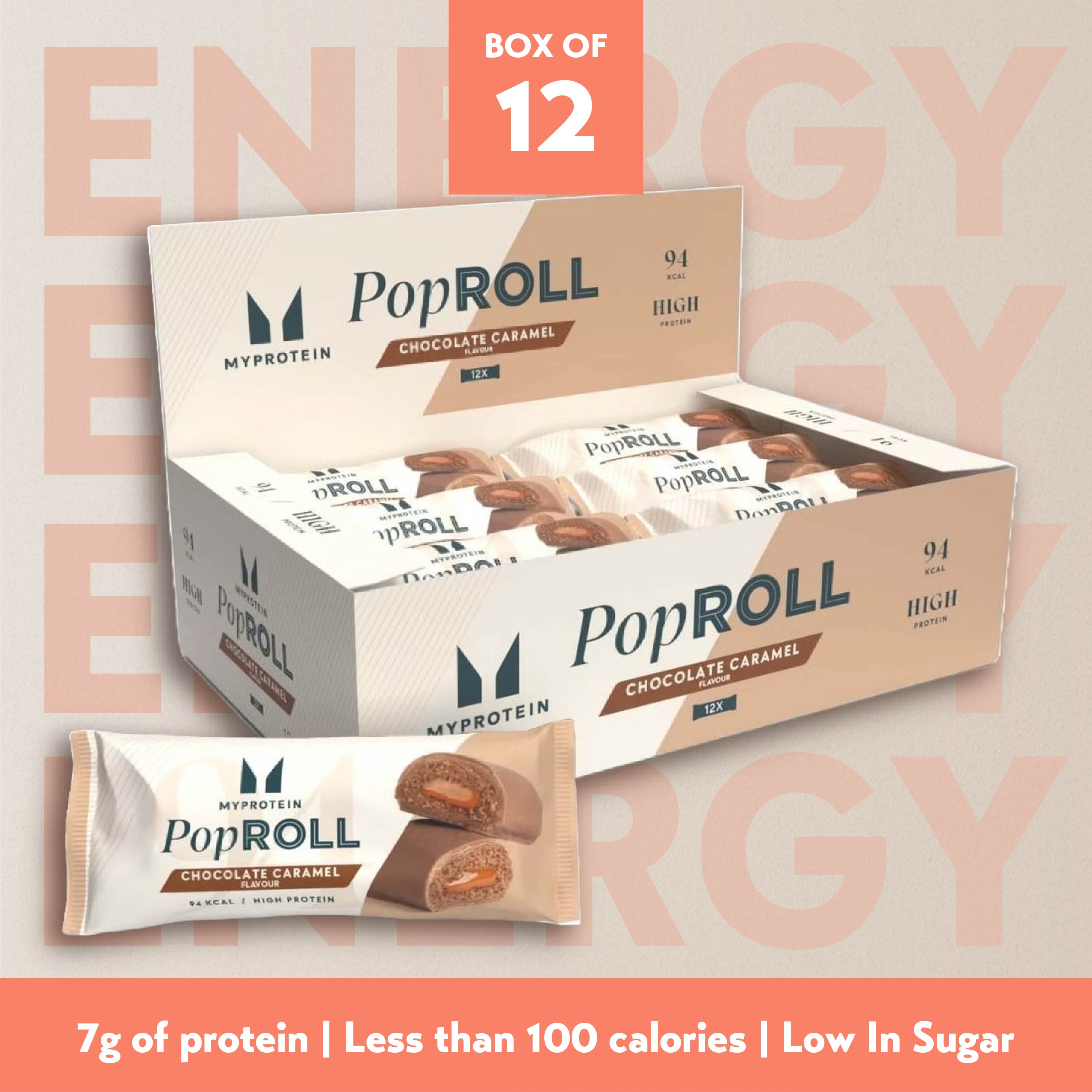 MYProtein Pop Rolls Protein Snacks (Box of 6 / 12)