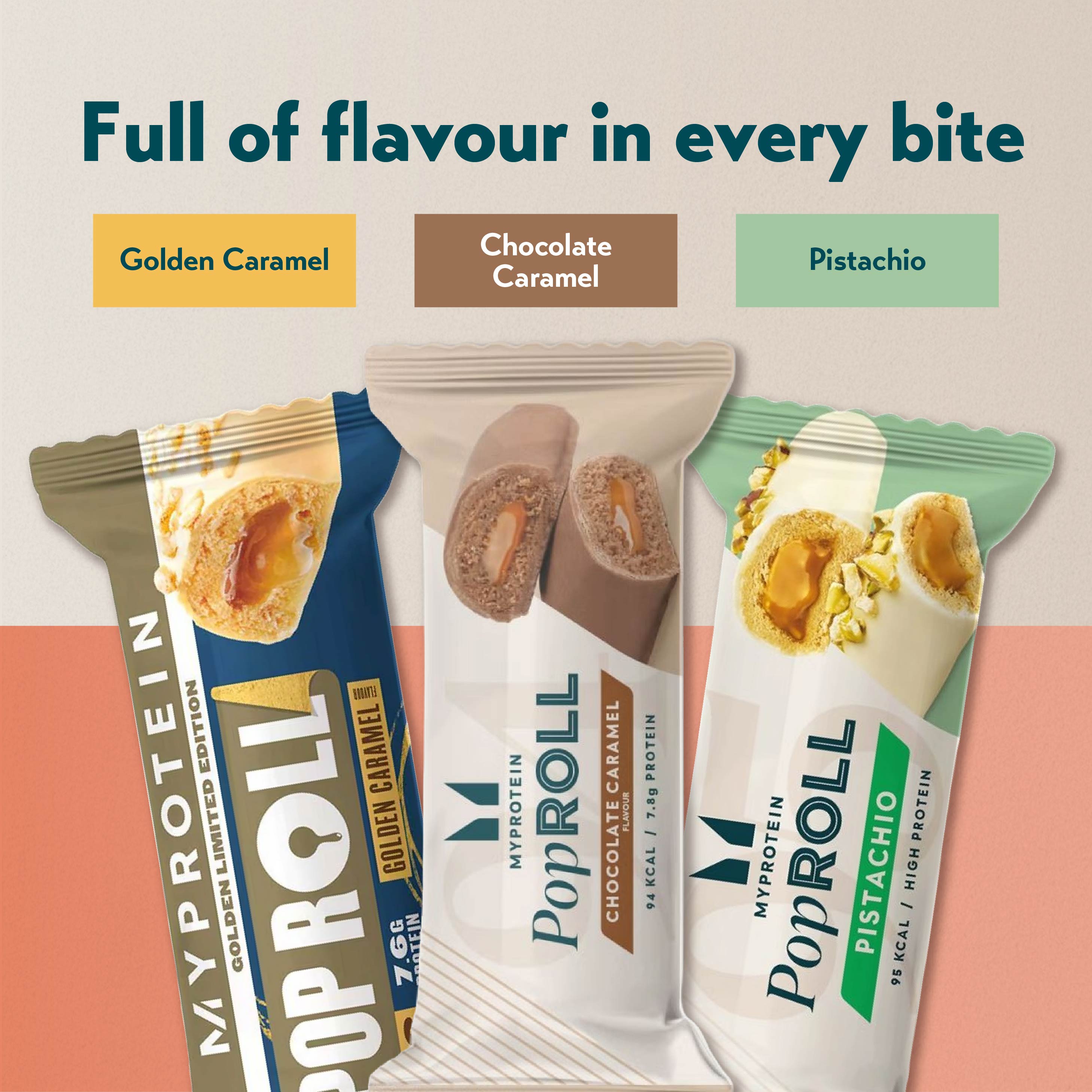 MYProtein Pop Rolls Protein Snacks (Box of 6 / 12)
