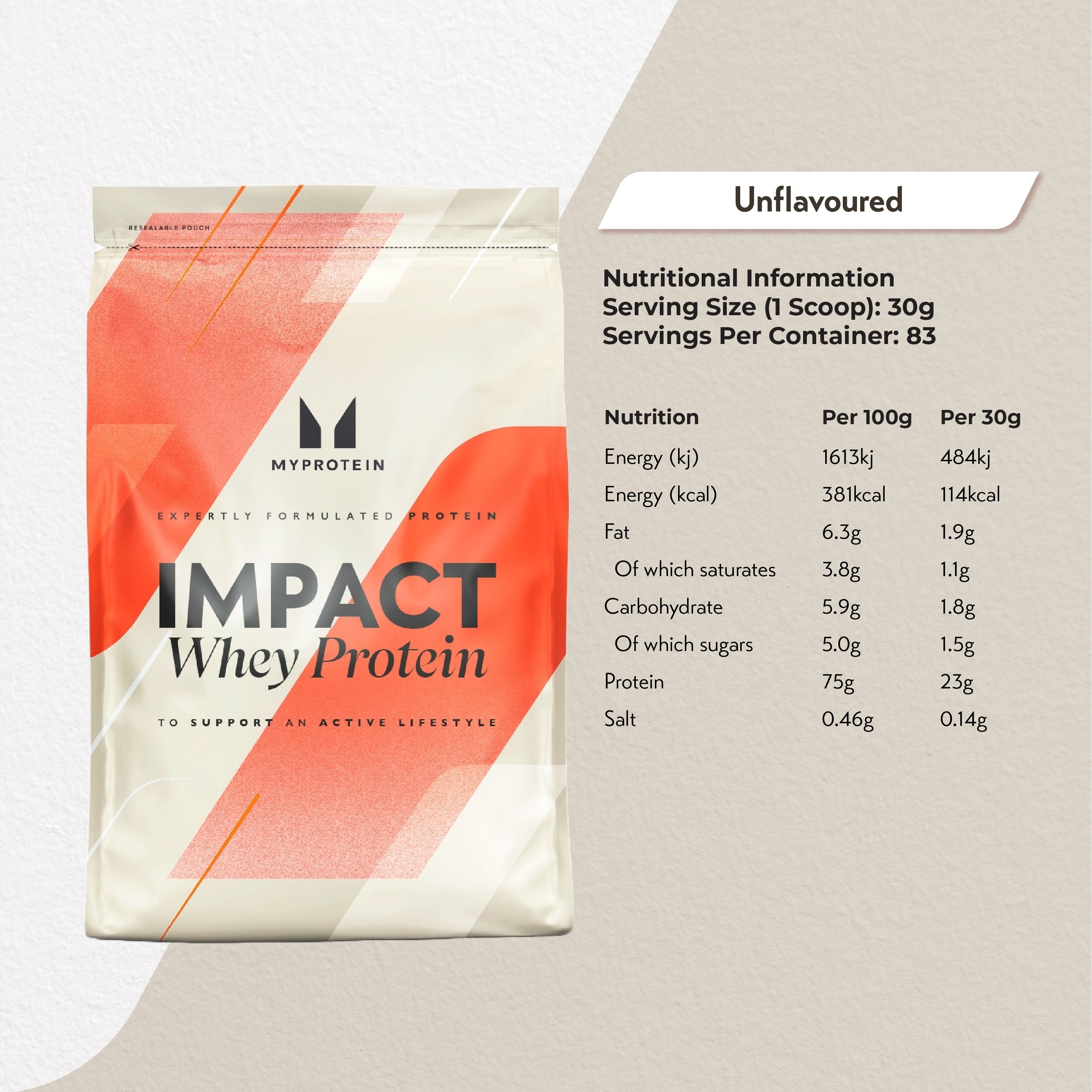 MyProtein Impact Whey Protein (2.5kg)