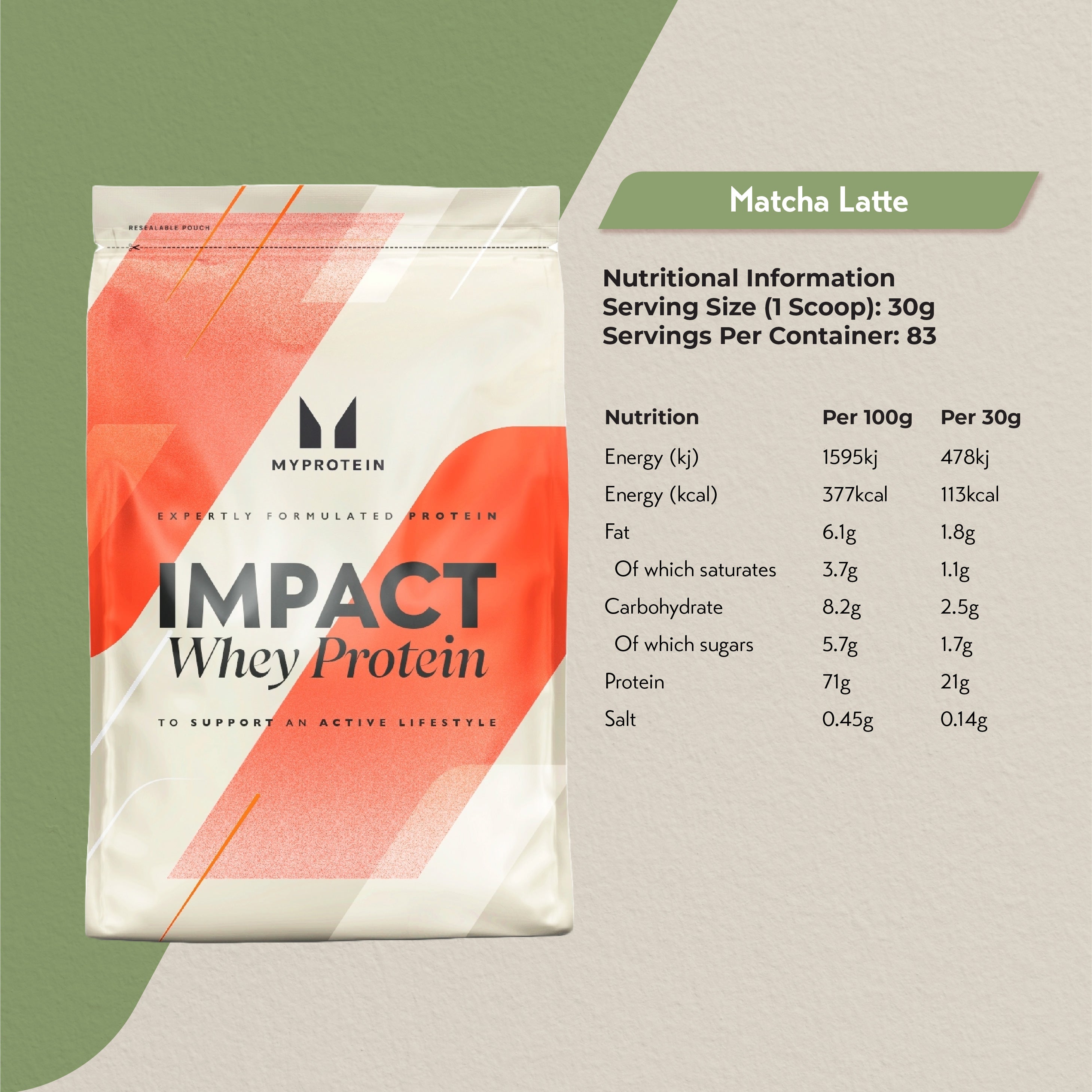MyProtein Impact Whey Protein (2.5kg)