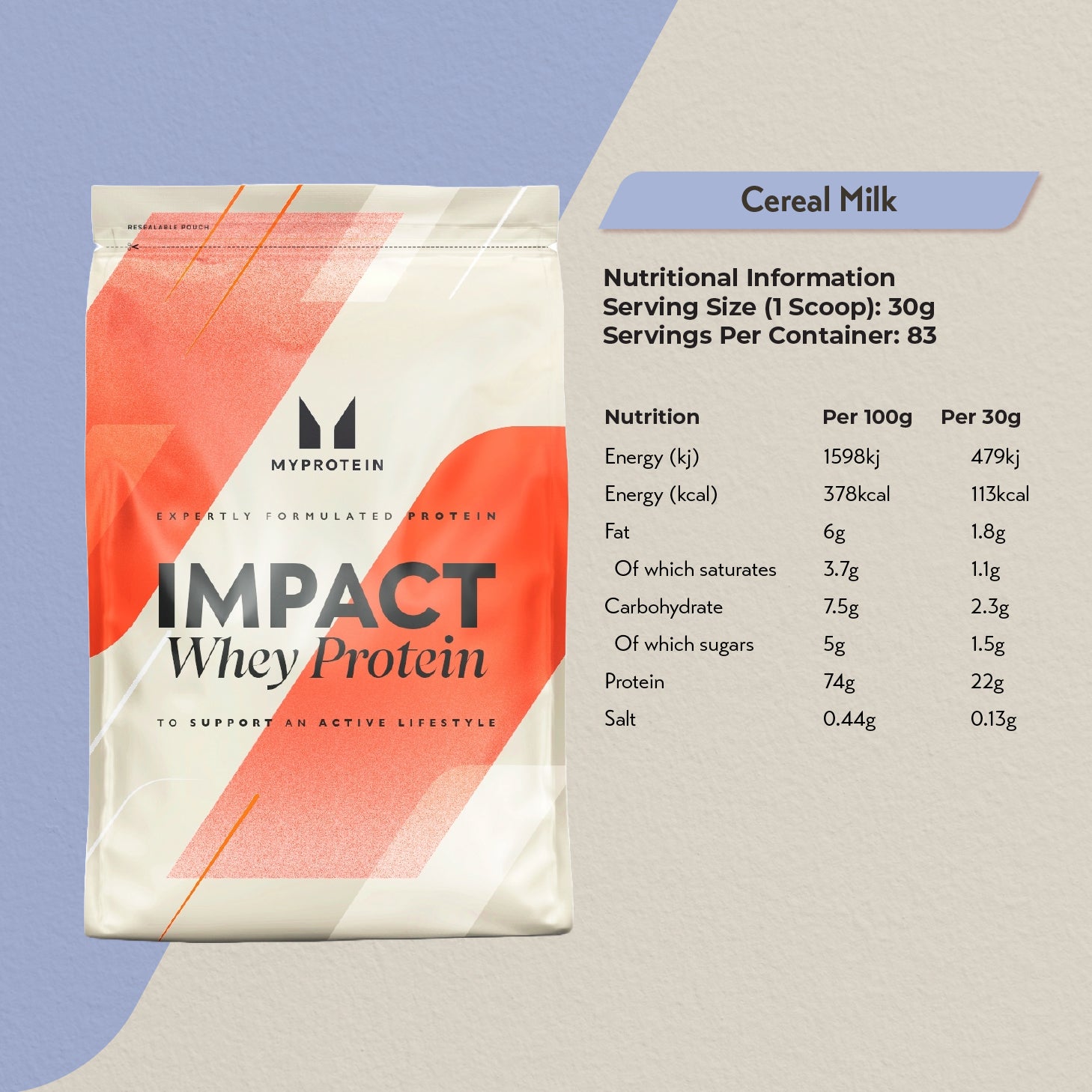 MyProtein Impact Whey Protein (2.5kg)
