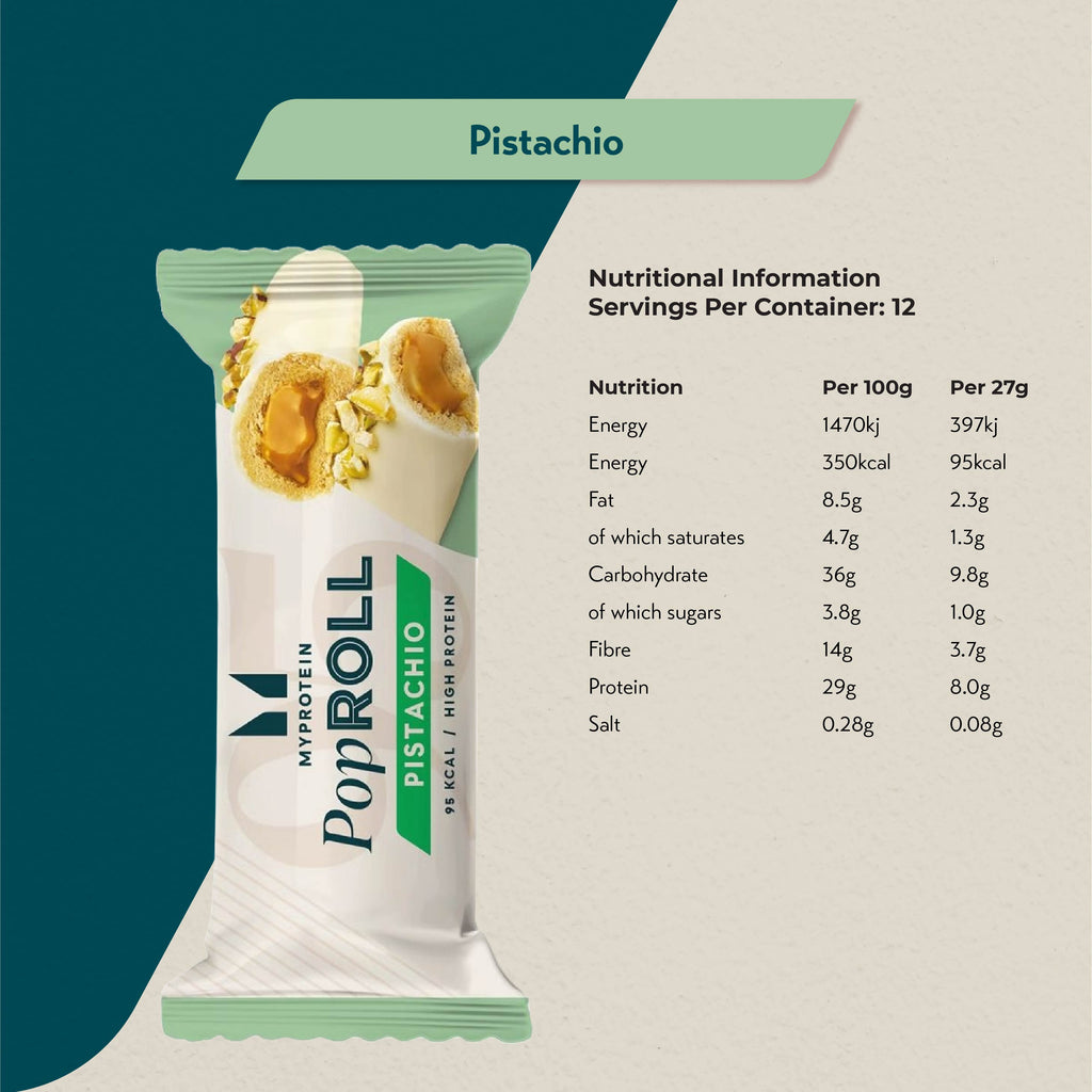 MYProtein Pop Rolls Protein Snacks (Box of 12)