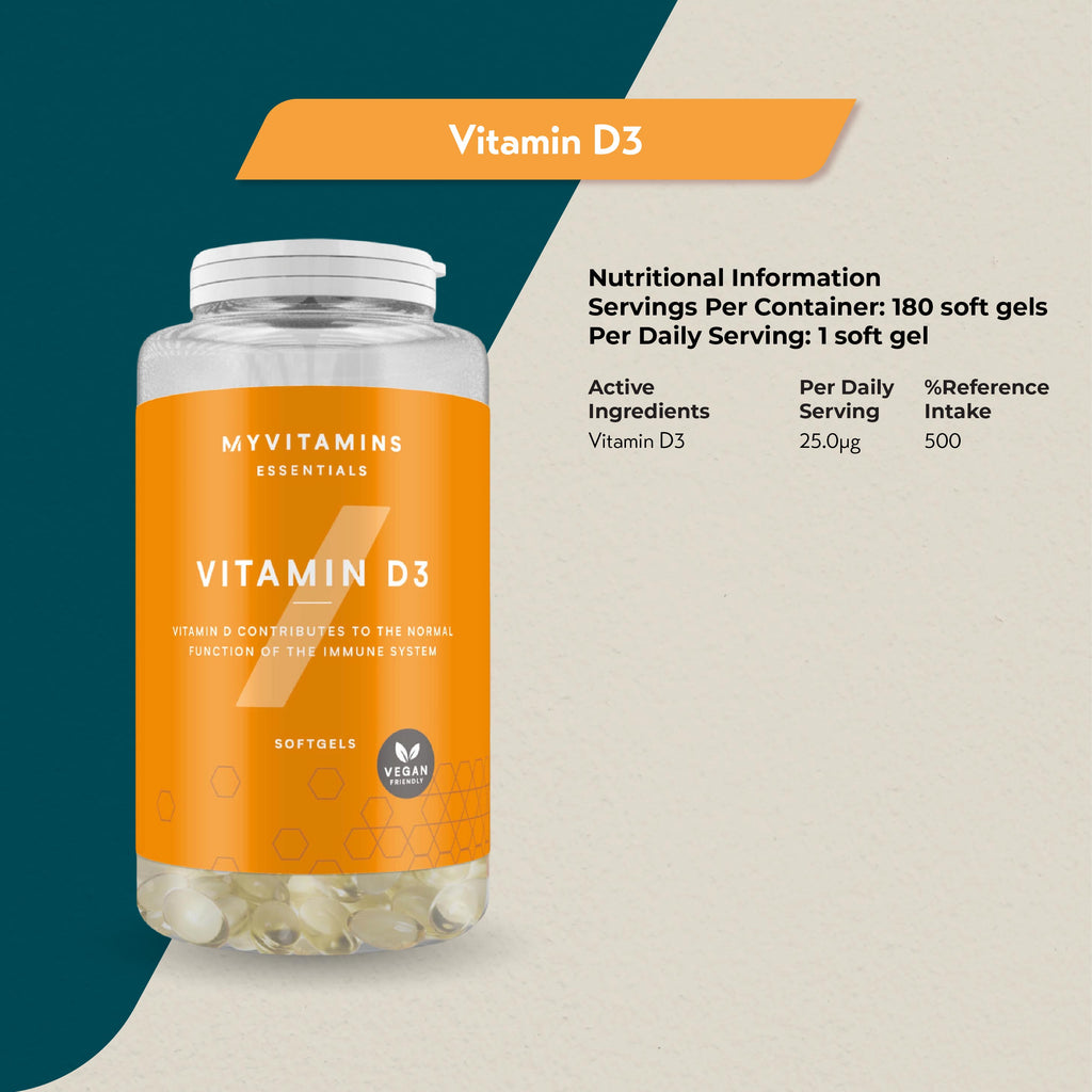 MyProtein MyVitamins Vitamin D3 (180 Softgels)