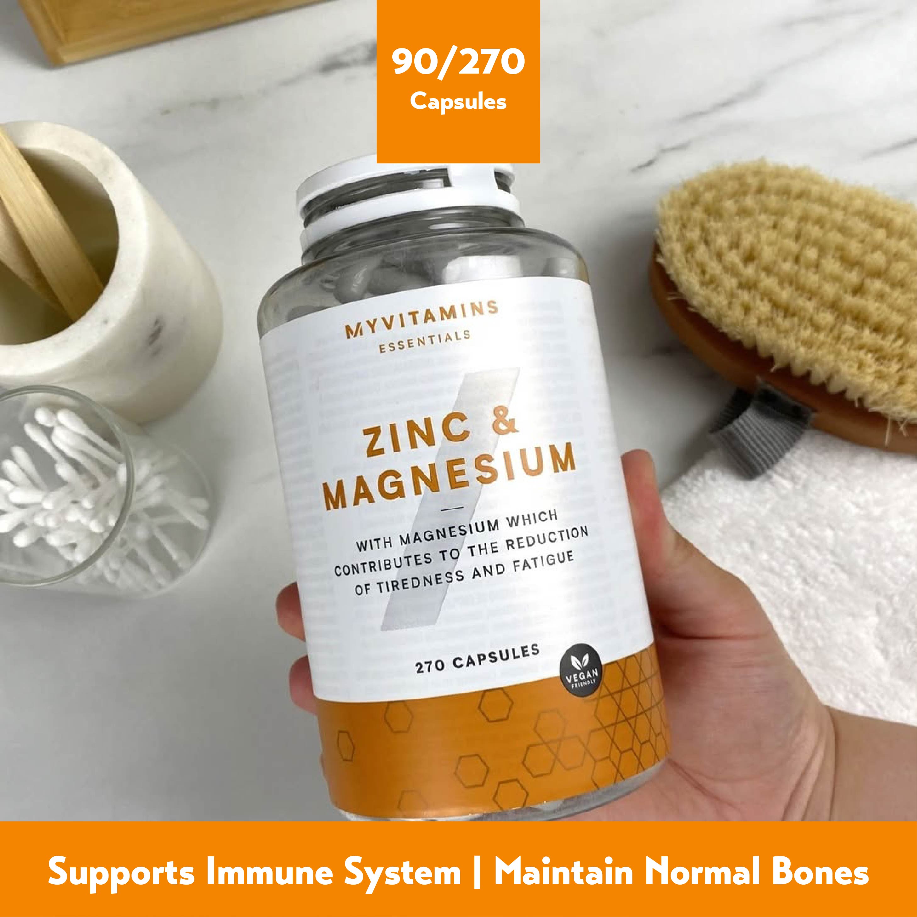 MyProtein MyVitamins Zinc & Magnesium Capsules (90 / 270 Capsules)