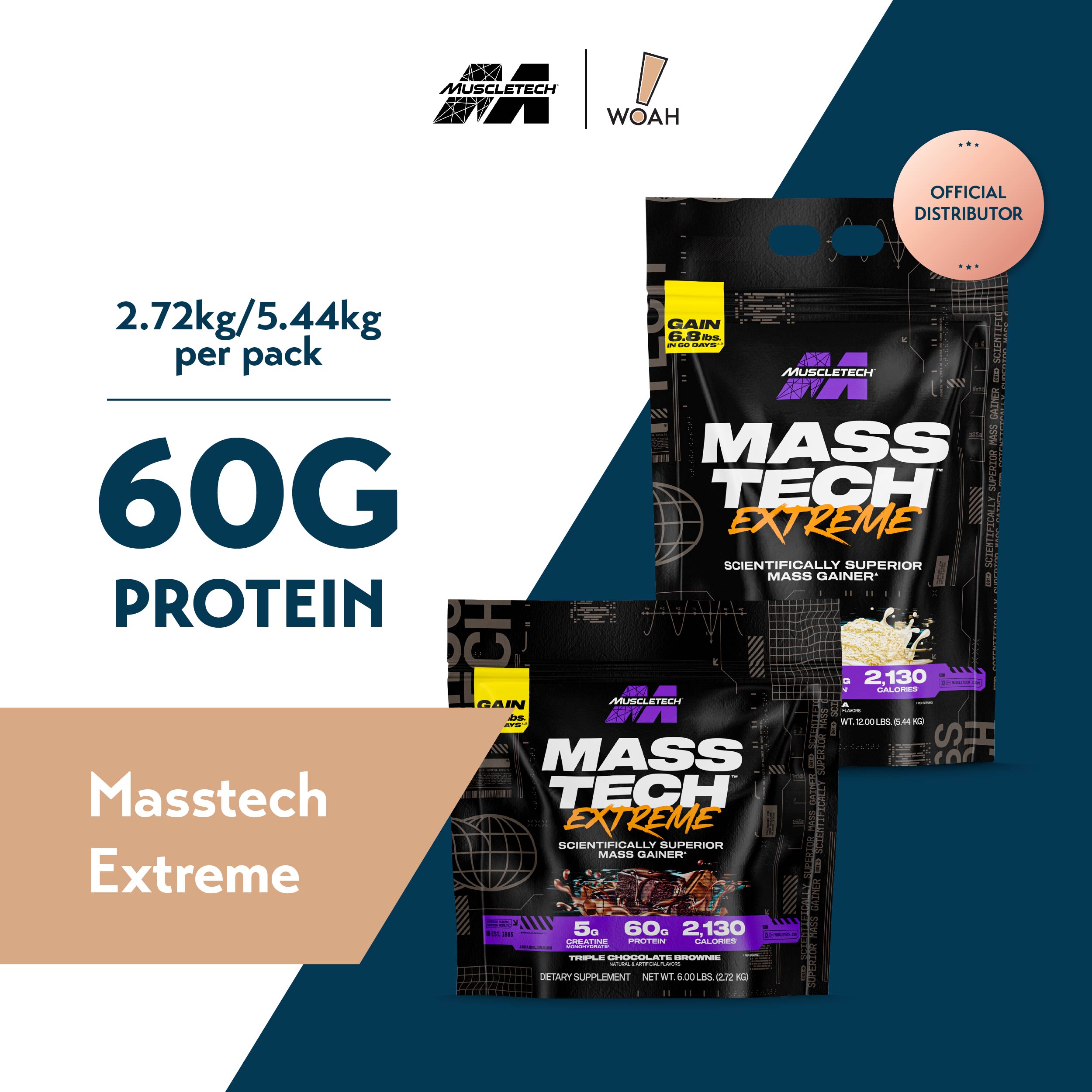 MuscleTech MassTech Extreme 2000 (6lbs / 12lbs)