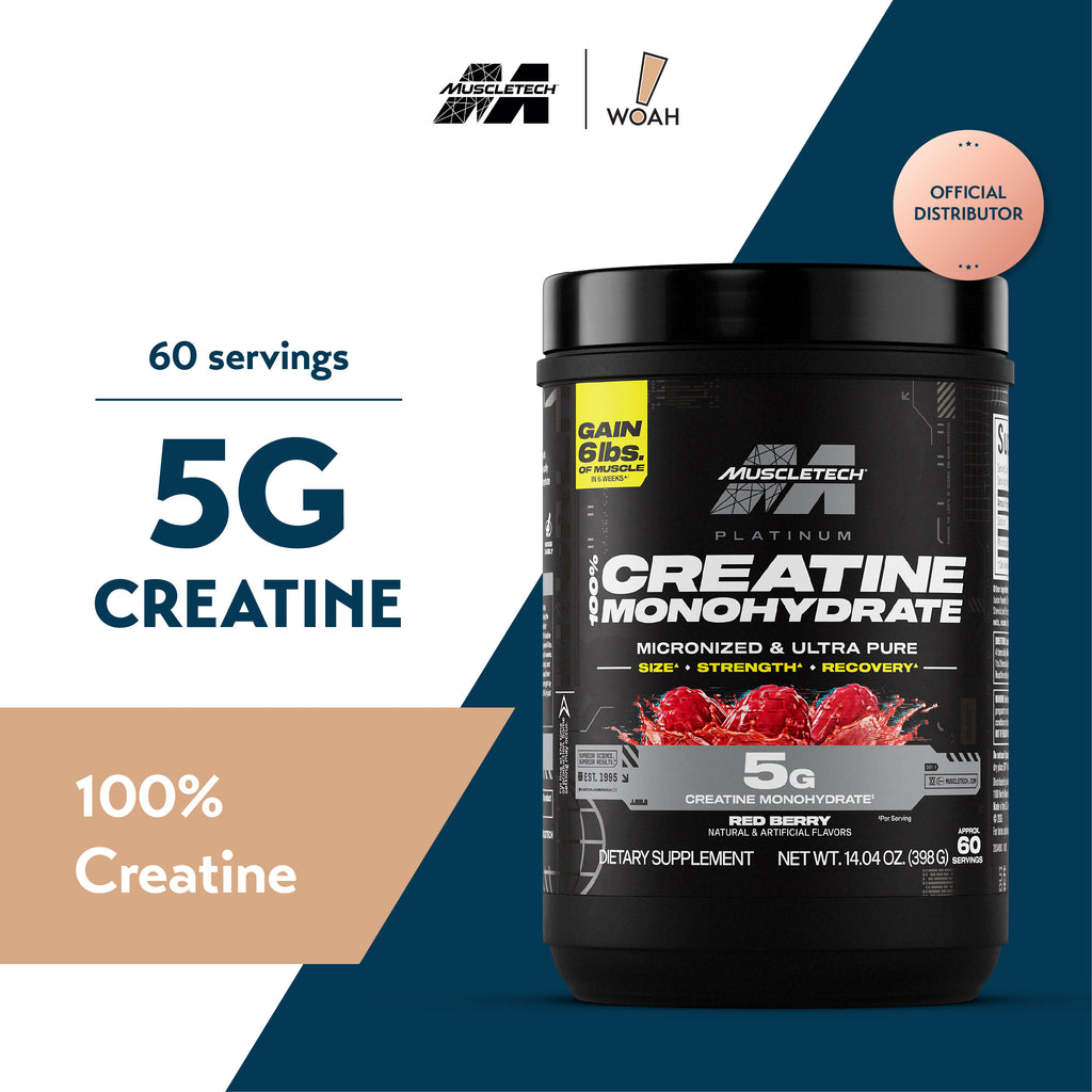MuscleTech Platinum 100% Creatine Monohydrate (397g / 399g)
