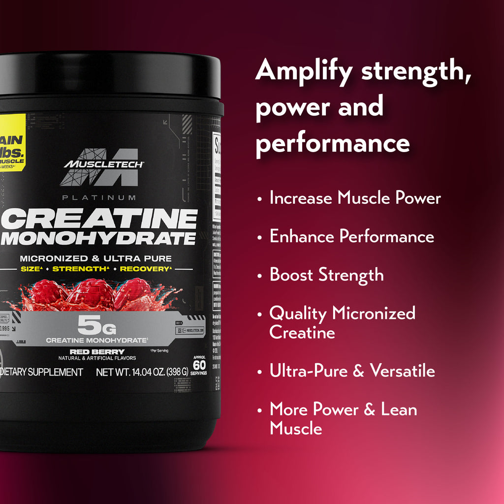 MuscleTech Platinum 100% Creatine Monohydrate (397g / 399g)
