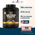 MuscleTech NitroTech 100% Pure Whey Protein Gold 5lbs