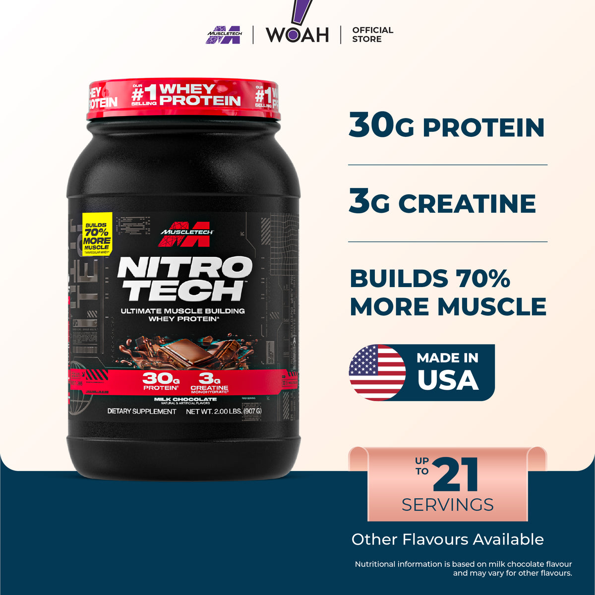 MuscleTech NitroTech (2.2lbs)