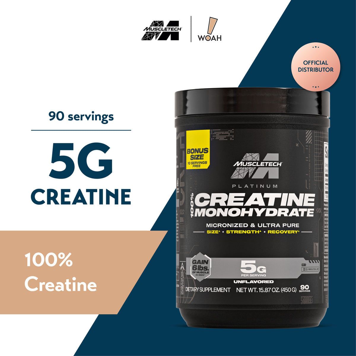 MuscleTech Platinum 100% Creatine 450g