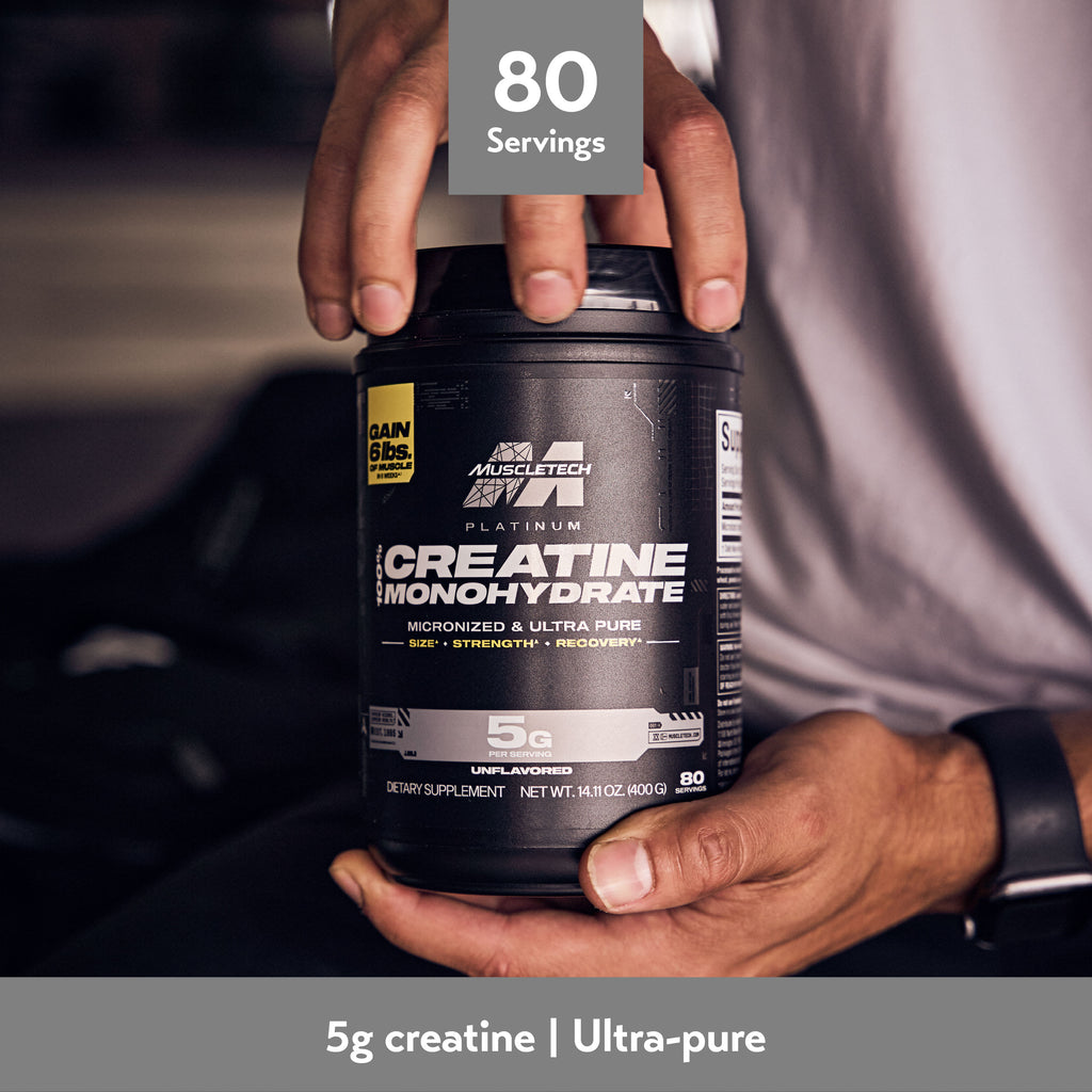 MuscleTech Platinum 100% Creatine Monohydrate (400g - 80 Servings)