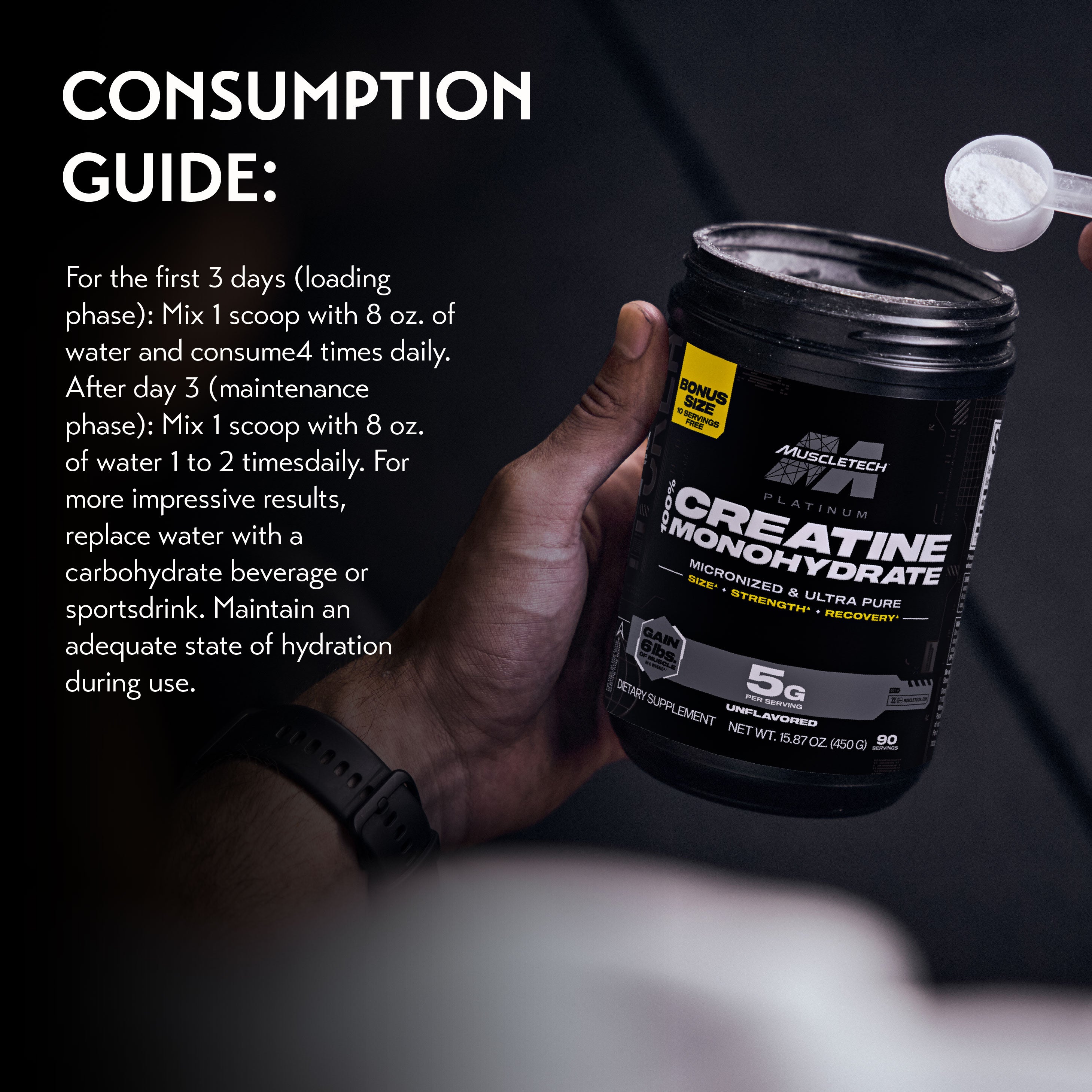 MuscleTech Platinum 100% Creatine 450g