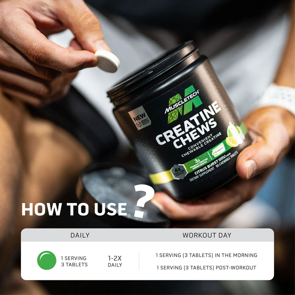 MuscleTech Creatine Chews (90 Tabs)